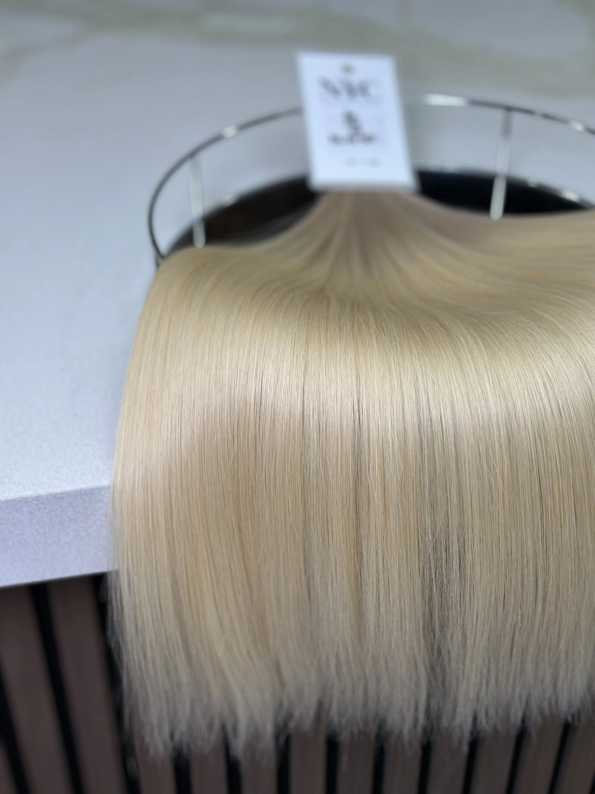 K-tip Slavic hair, colored, straight 20 inch, 147gr, 276str