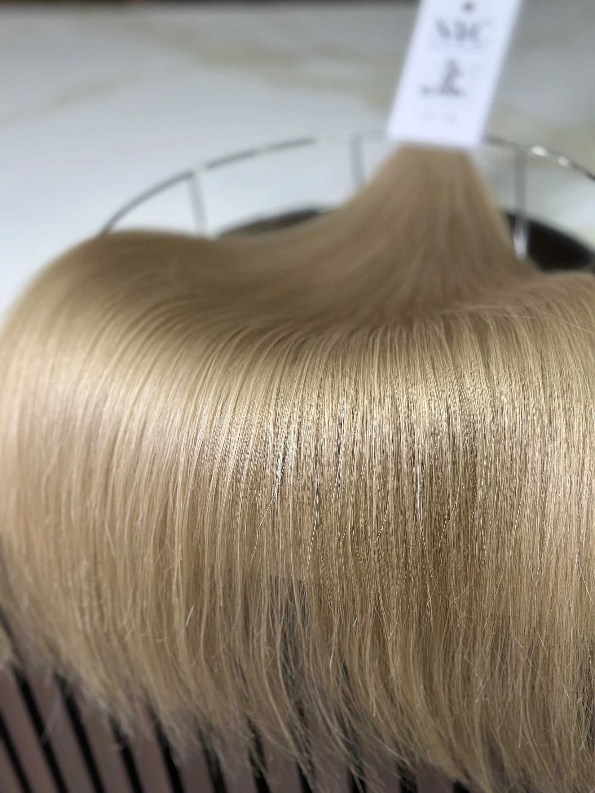 K-tip Slavic hair, colored, straight 22 inch, 132gr, 230str