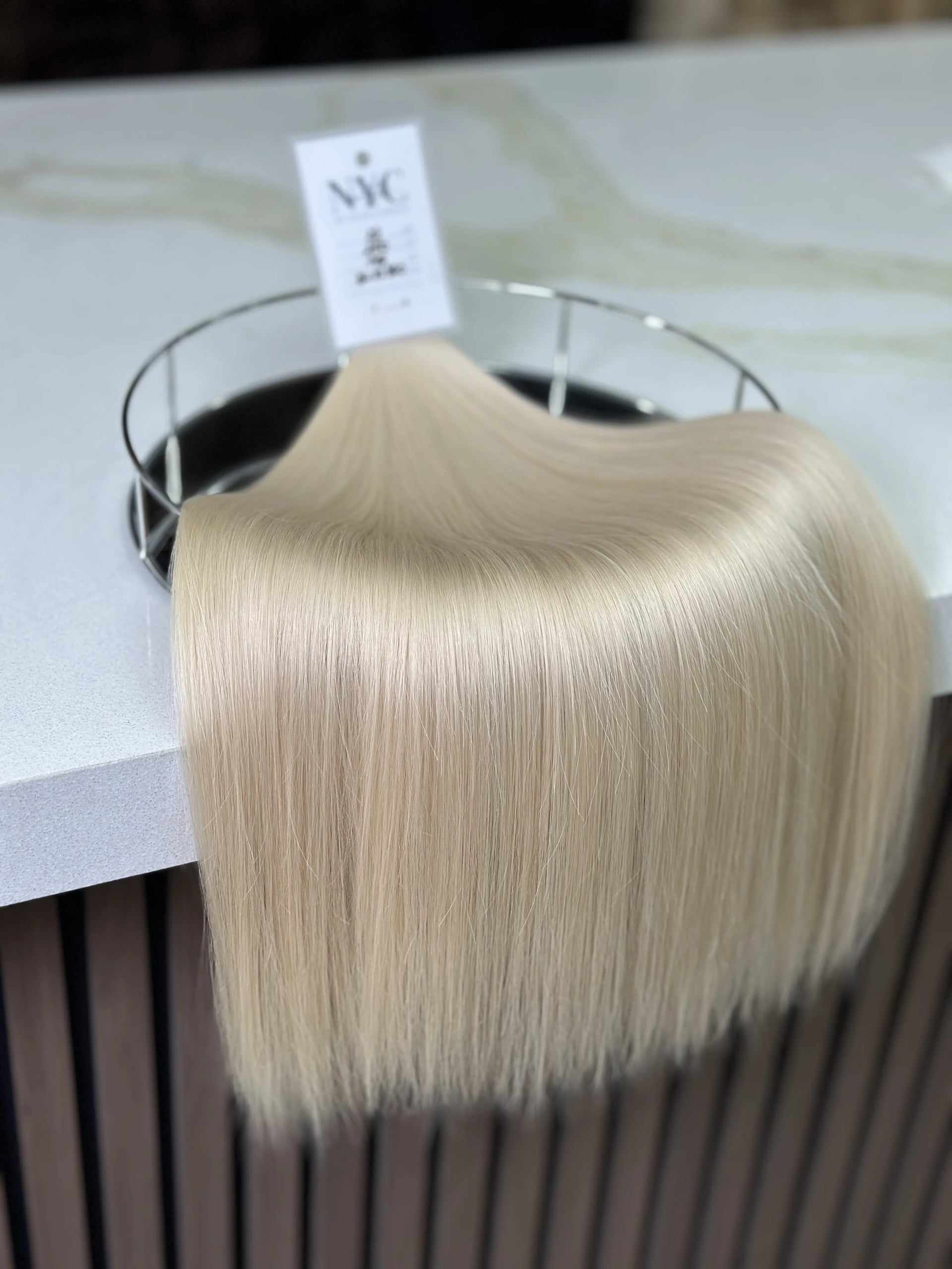 K-tip Slavic hair, colored, straight 22 inch, 146gr, 250str