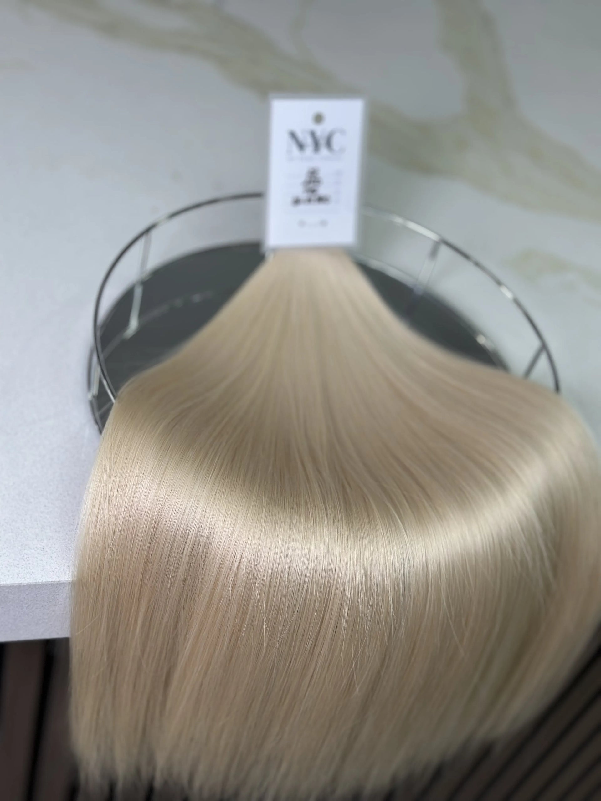 K-tip Slavic hair, colored, straight 22 inch, 146gr, 250str