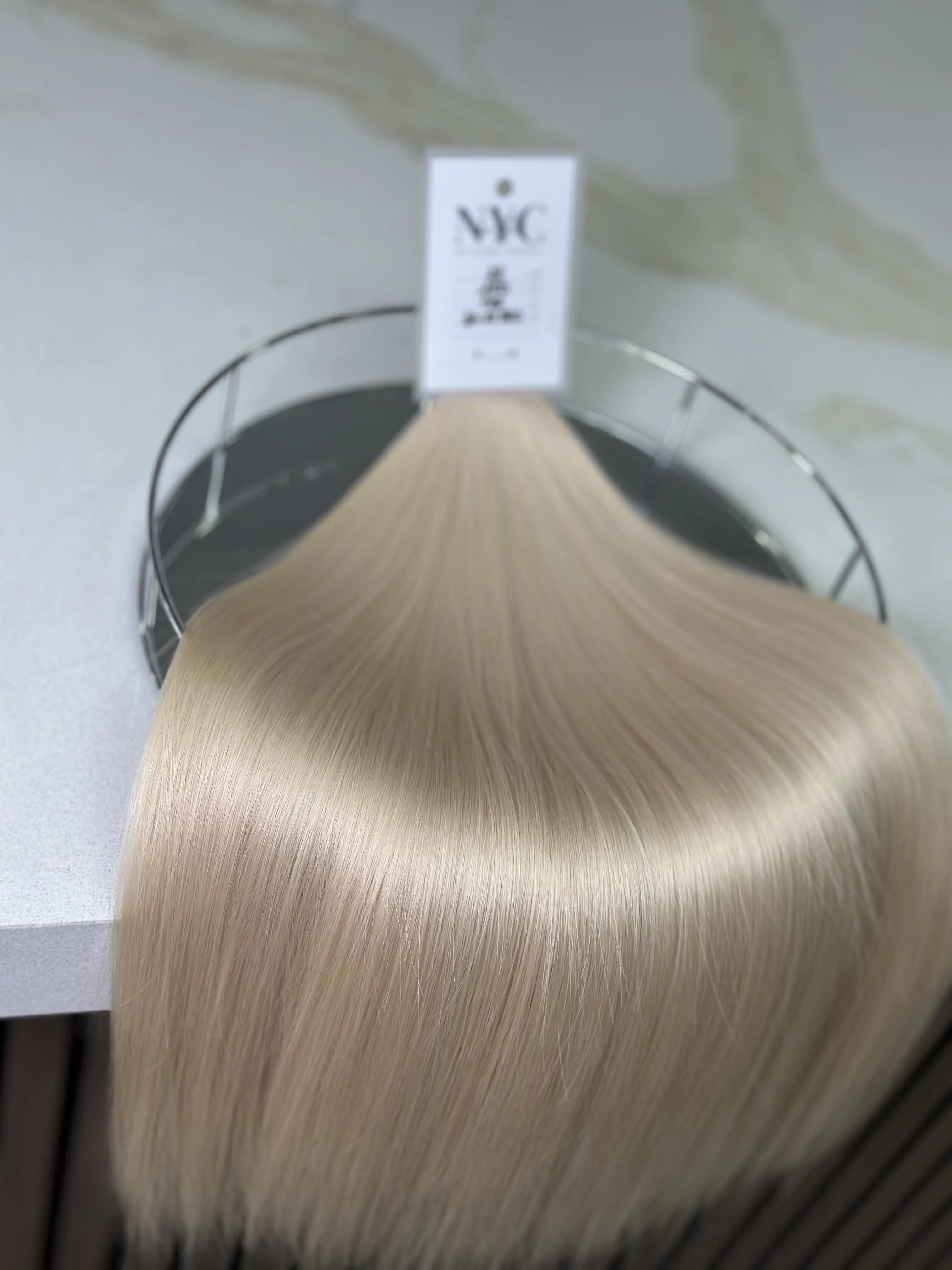 K-tip Slavic hair, colored, straight 22 inch, 146gr, 250str Luxhair-Dev