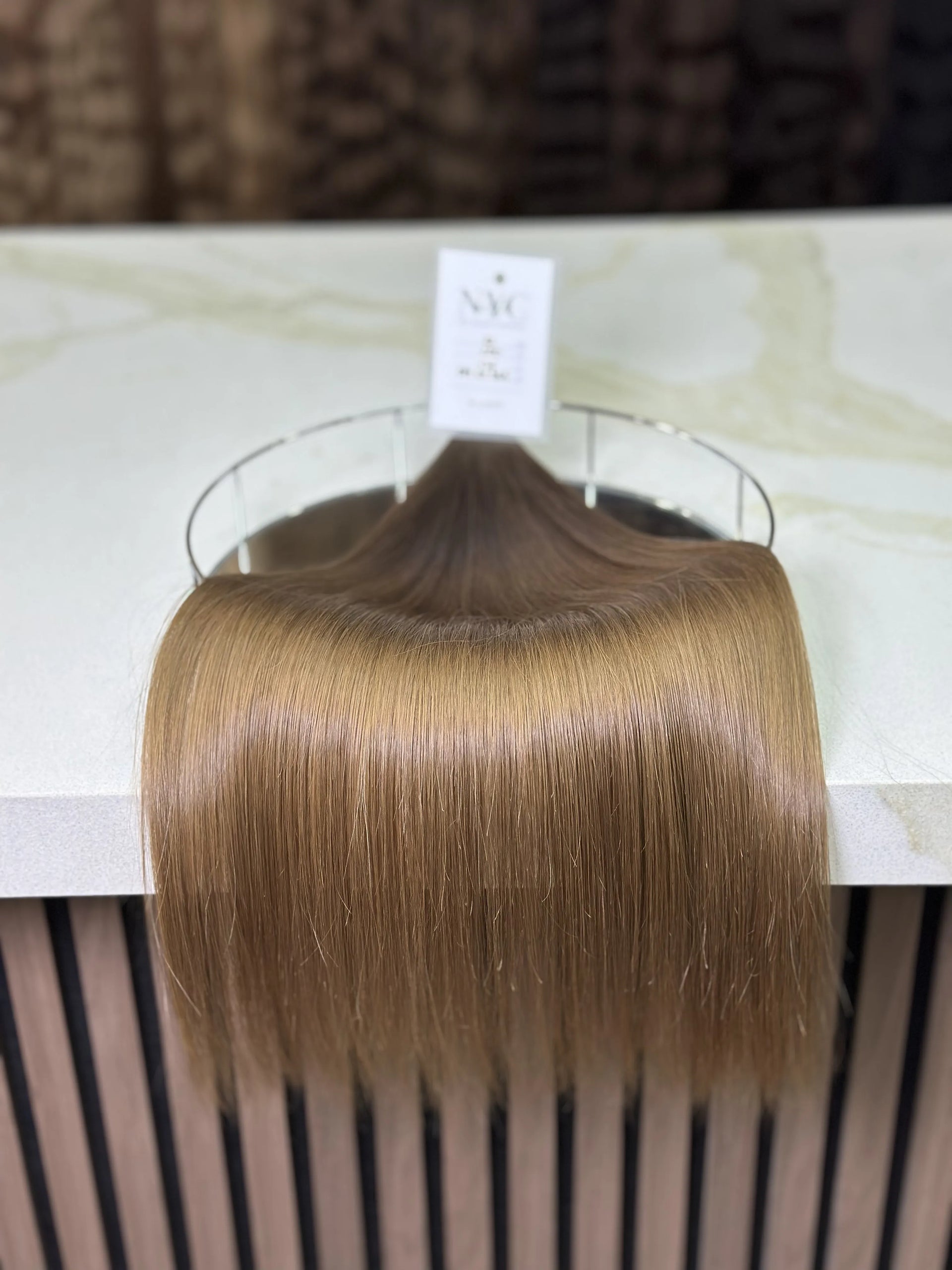 K-tip Slavic hair, colored, straight 22 inch, 136gr, 220 str