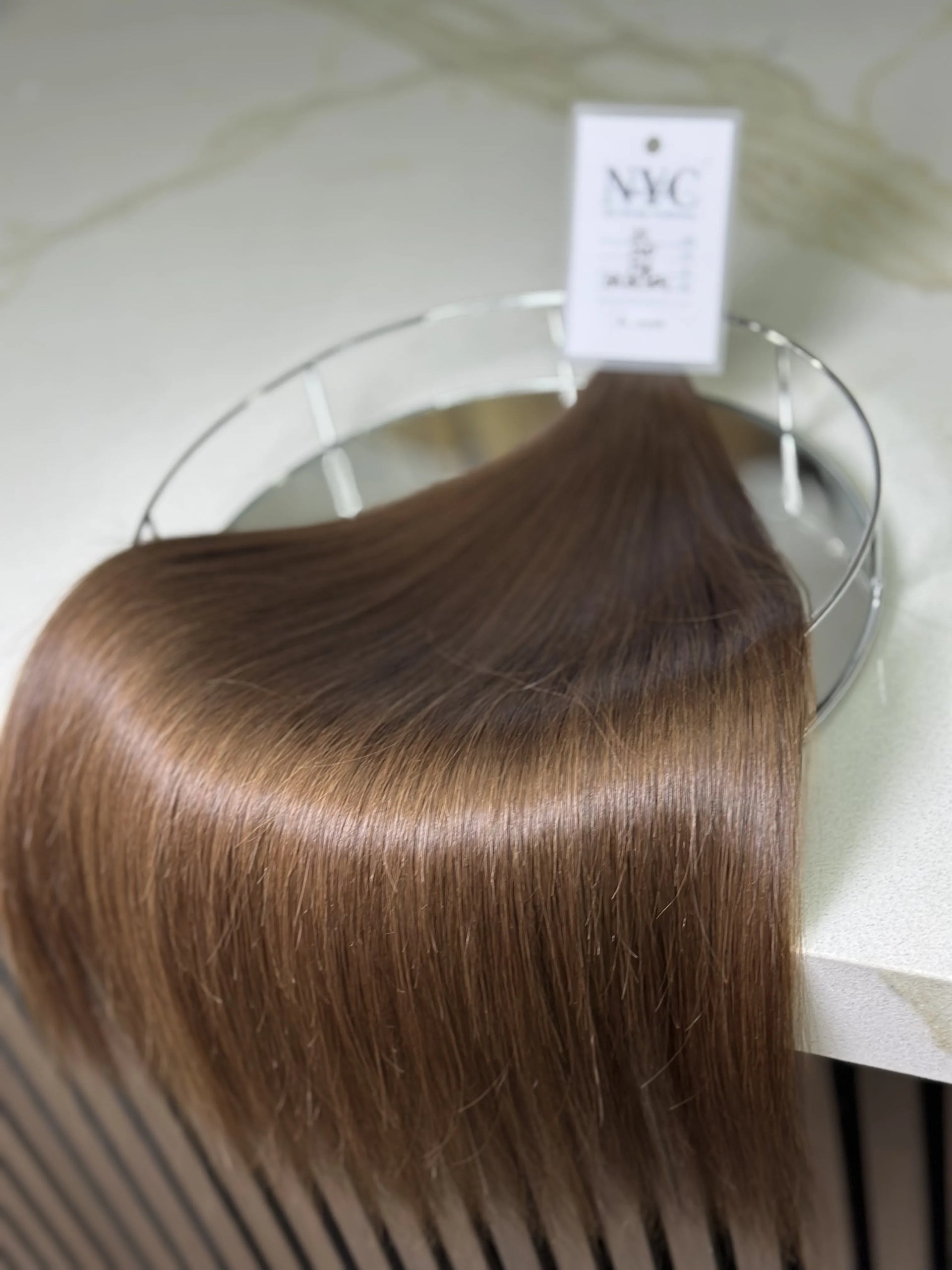 K-tip Slavic hair, colored, straight 22 inch, 132gr, 230str