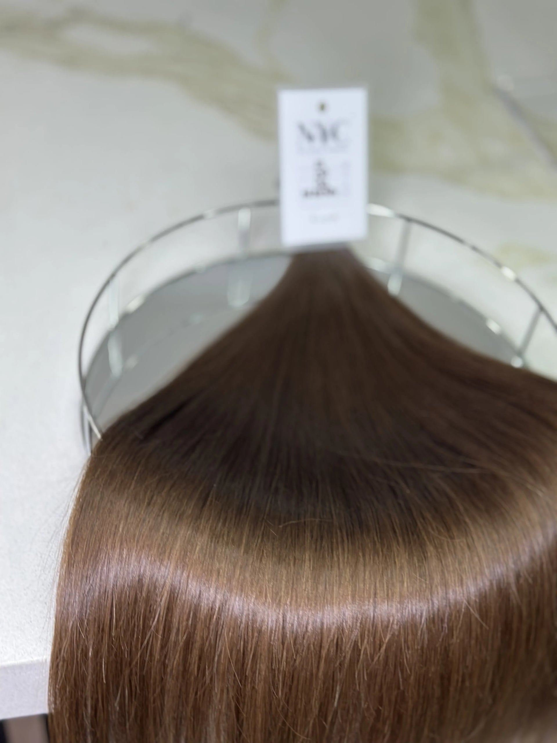 K-tip Slavic hair, colored, straight 22 inch, 132gr, 230str