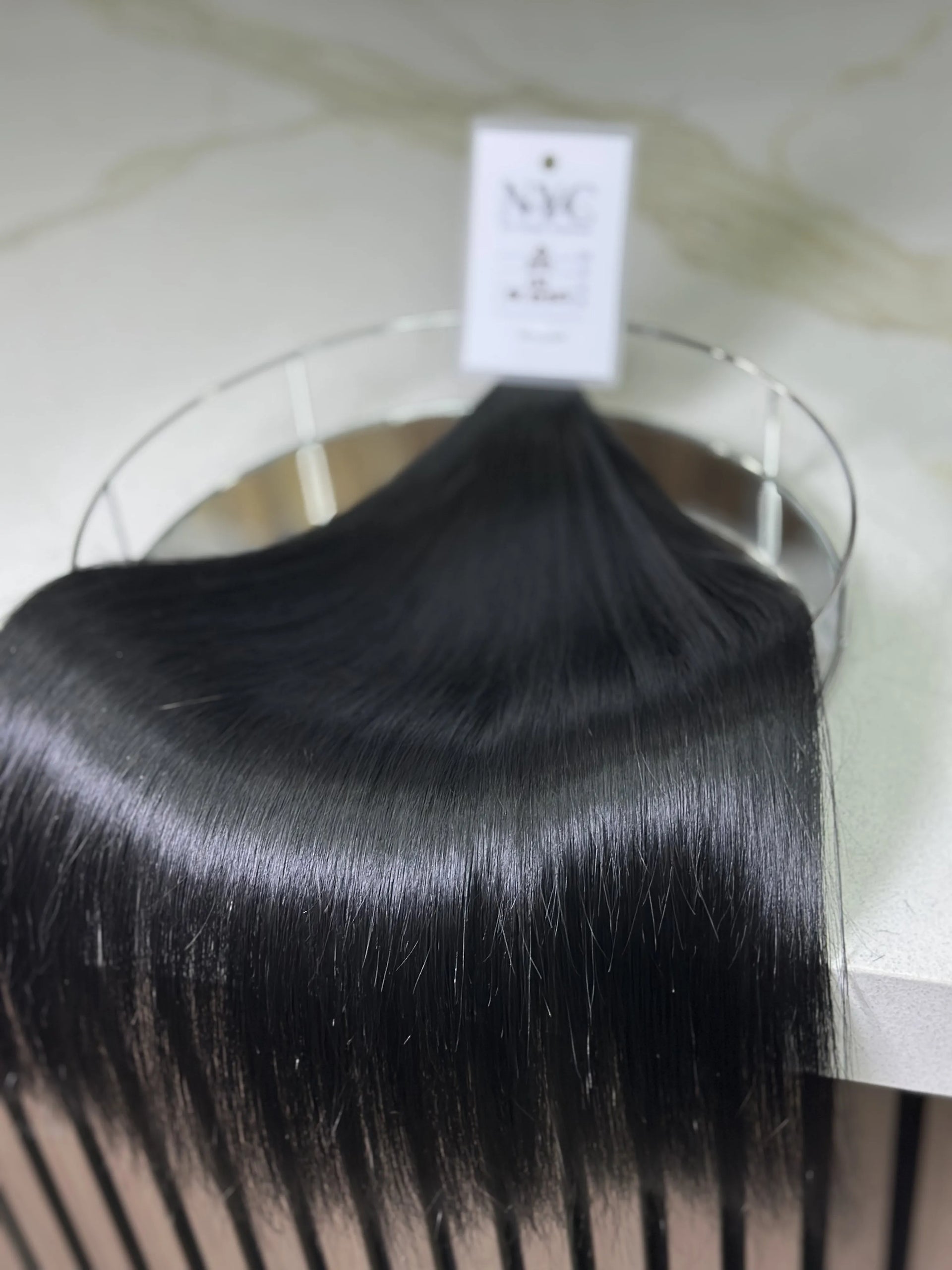 K-tip Slavic hair, colored, straight 20 inch, 138gr, 250str