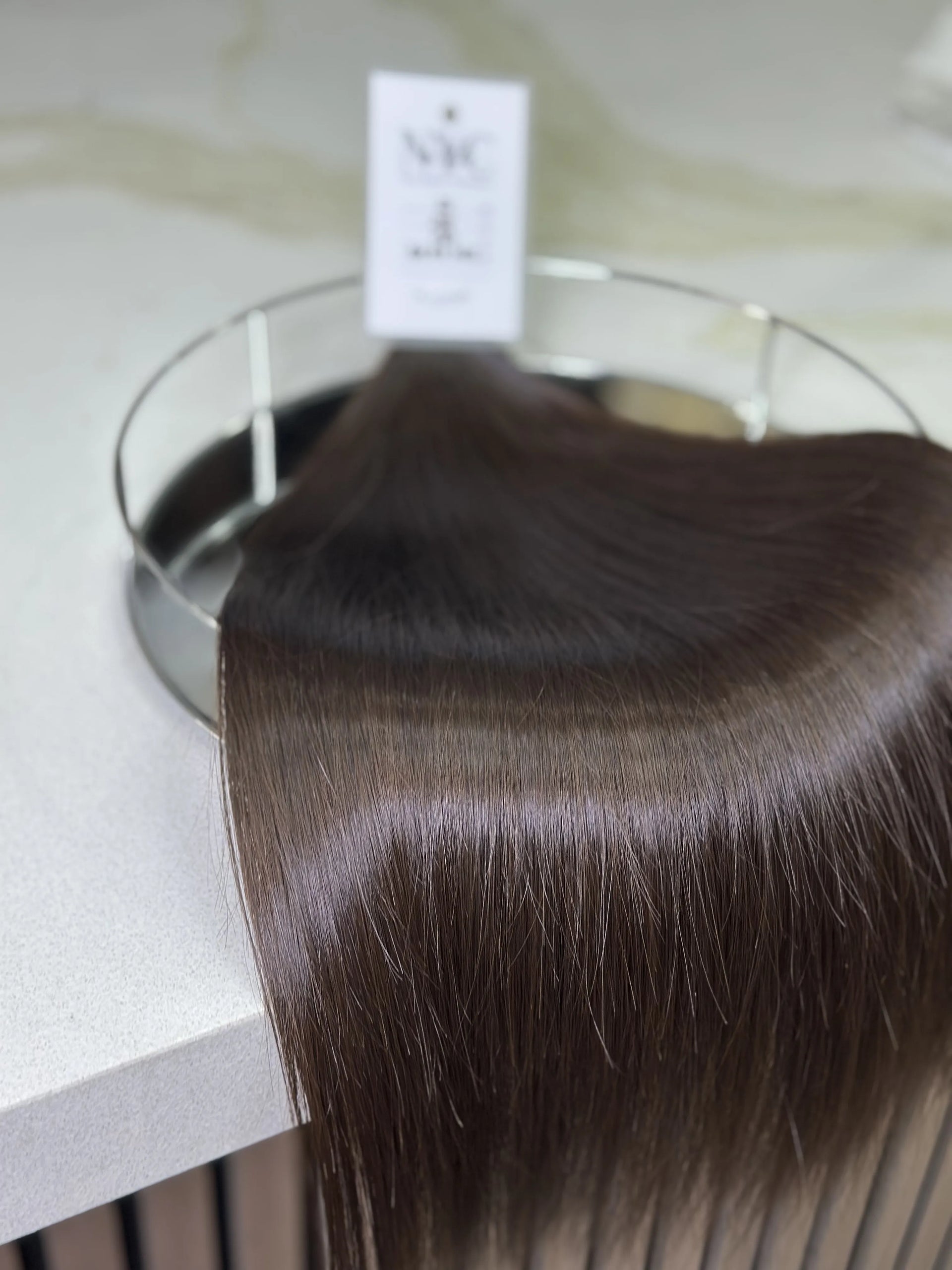 K-tip Slavic hair, colored, straight 22 inch, 133gr, 219str