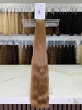 Russian Slavic Weft Hair Light Brown Straight 24 Inch