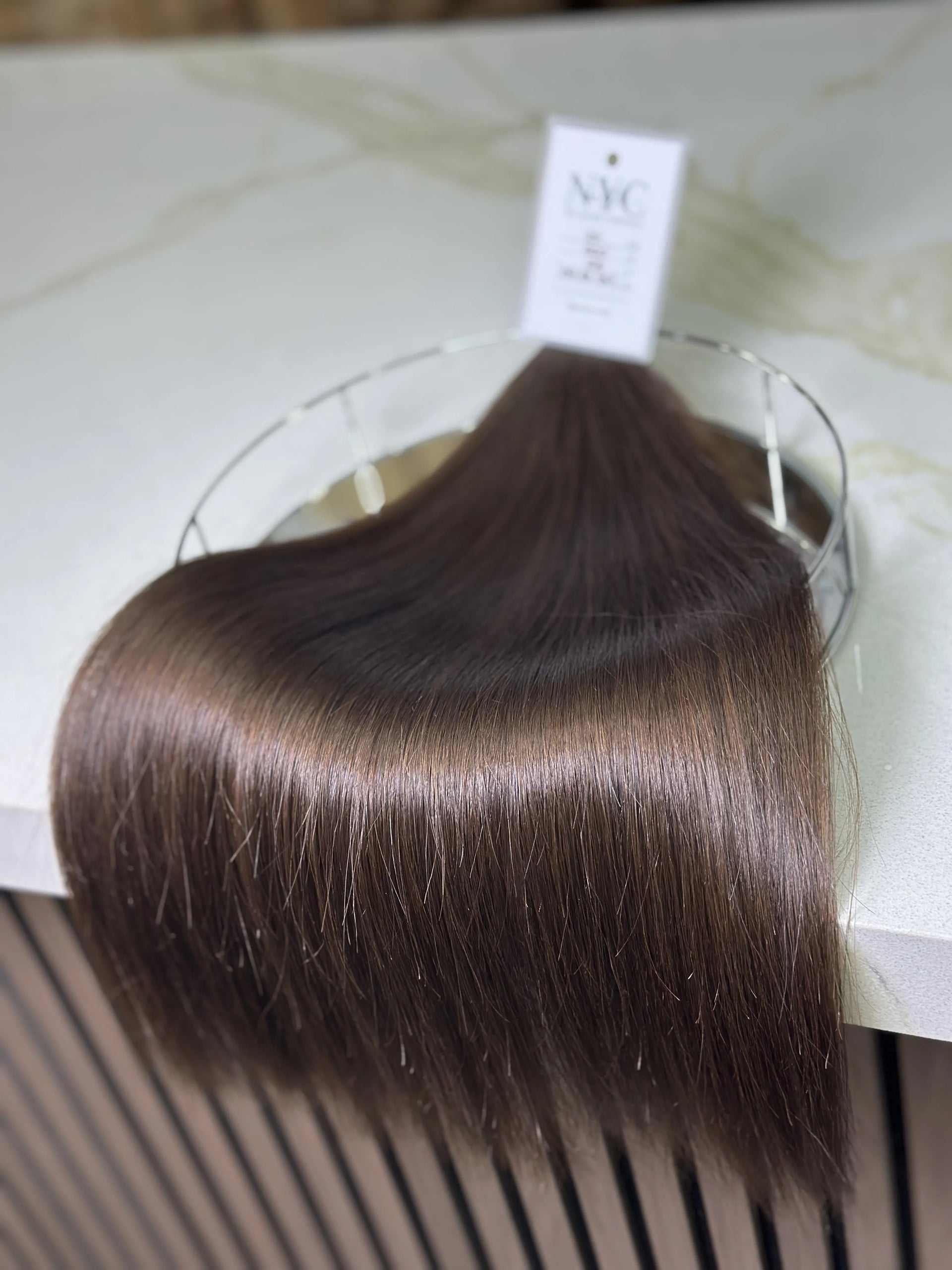K-tip Slavic hair, colored, straight 22 inch, 129gr, 200str
