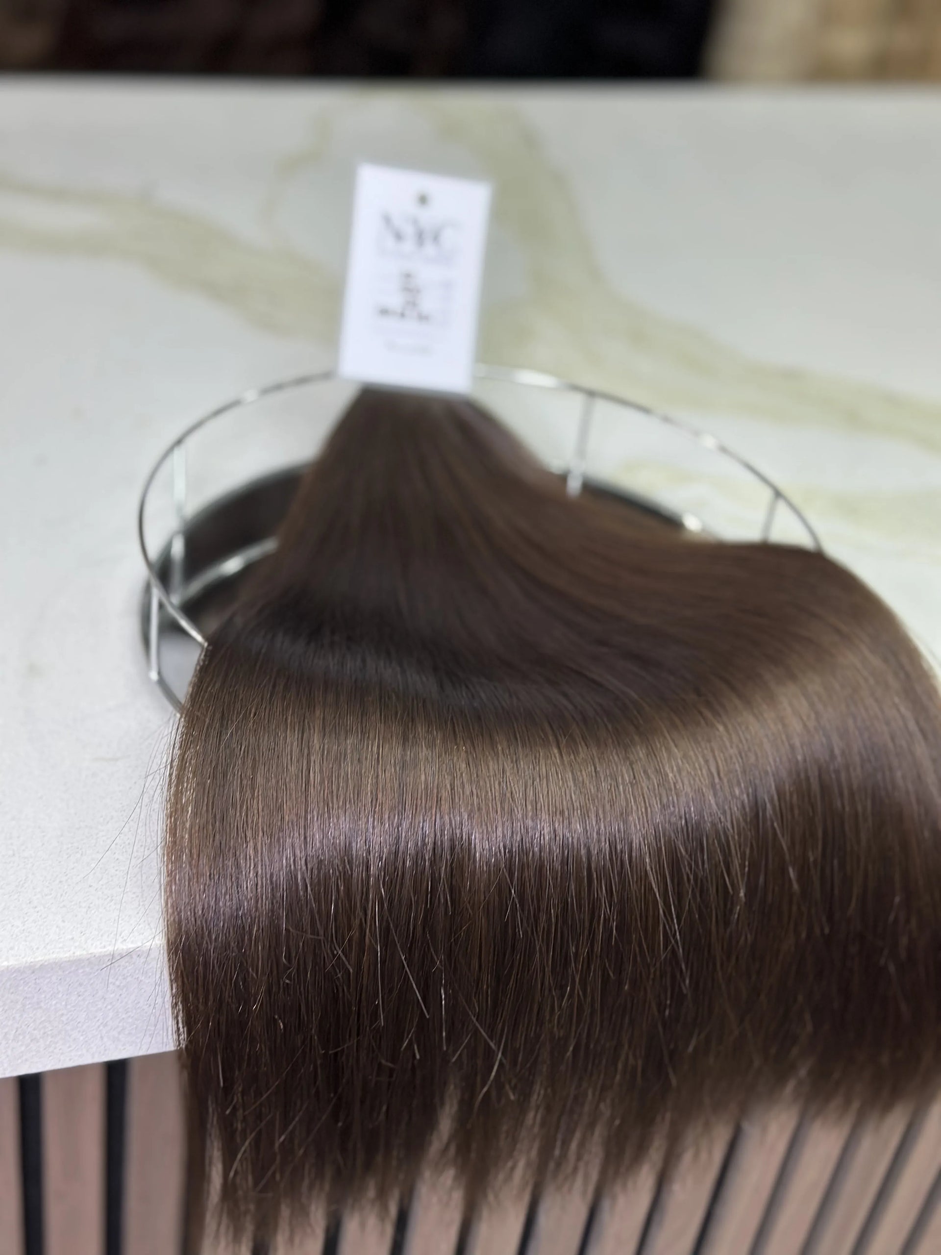 K-tip Slavic hair, colored, straight 22 inch, 129gr, 200str