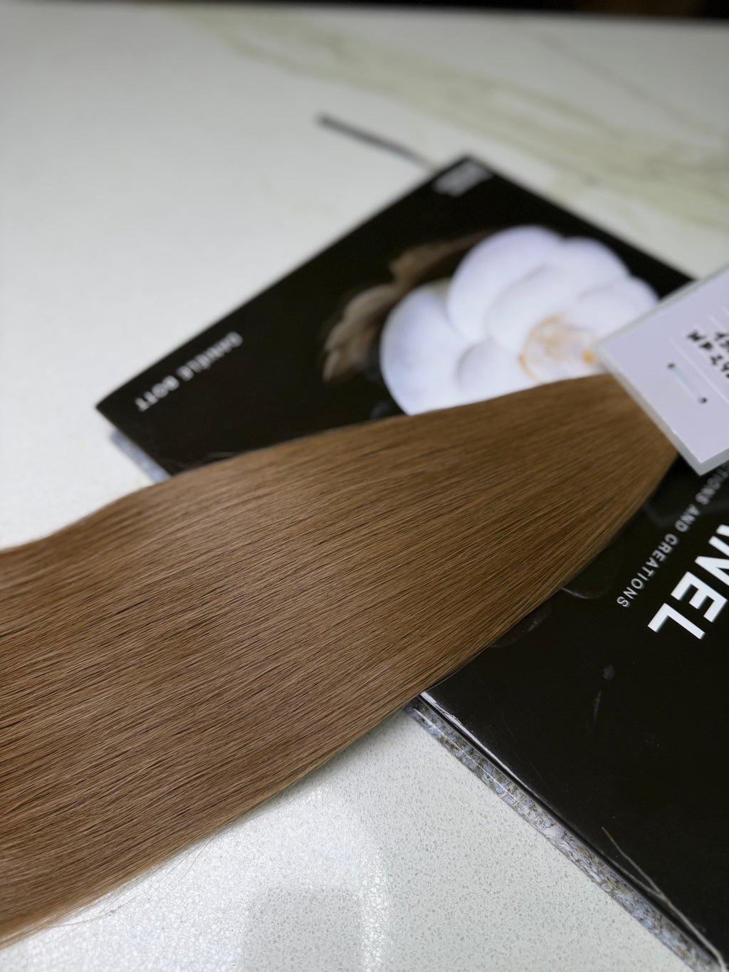 Russian Slavic Weft Hair Light Brown Straight 24 Inch