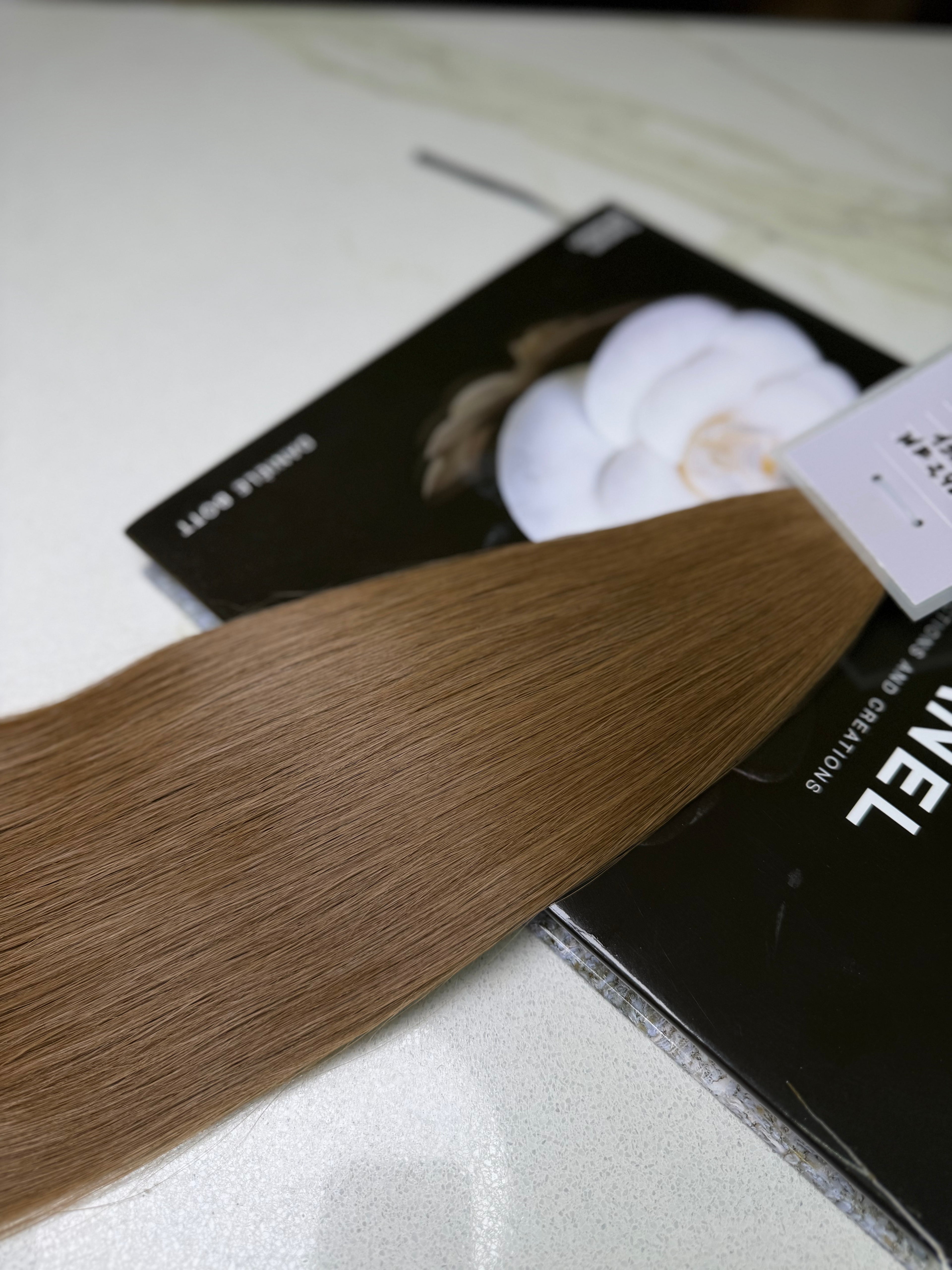 Russian Slavic Weft Hair Light Brown Straight 24 Inch