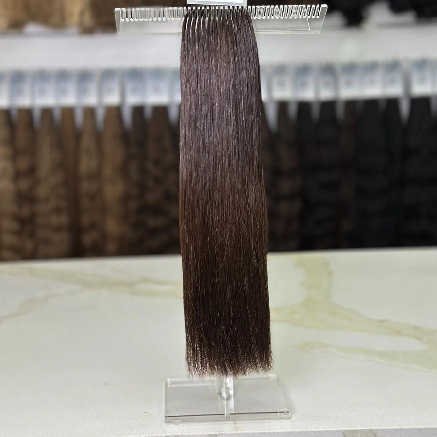 K-tip Slavic hair, colored, straight 20 inch, 134gr, 223 str