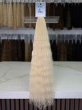 Russian Slavic Weft Hair Blonde Wavy 26 Inch
