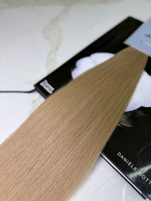 Premium Slavic Colored Hair Dark Blonde Straight Bulk 18 Inch | LuxHairNYC
