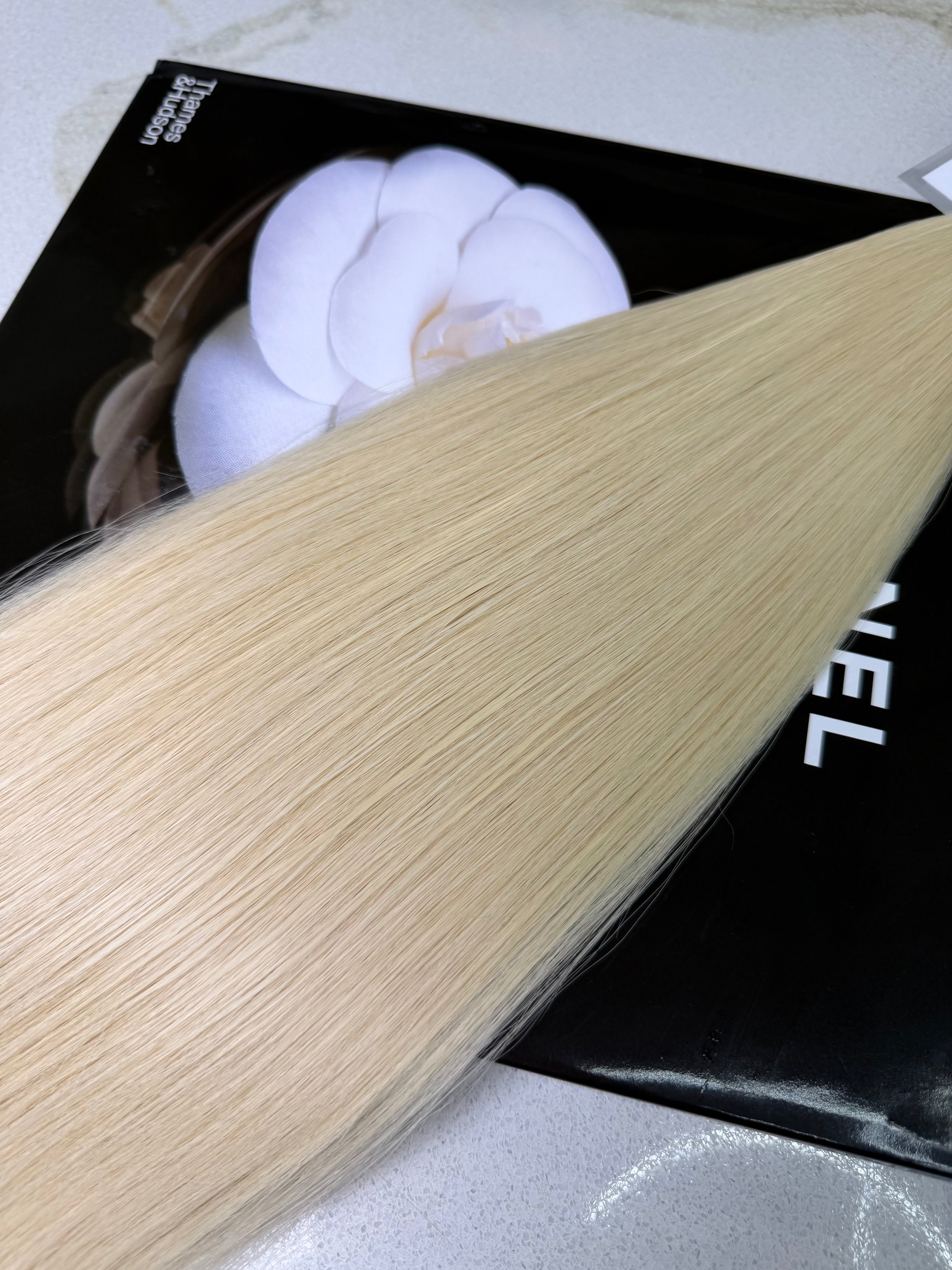 Premium Slavic Colored Hair Blonde Straight Bulk 20 Inch | LuxHairNYC