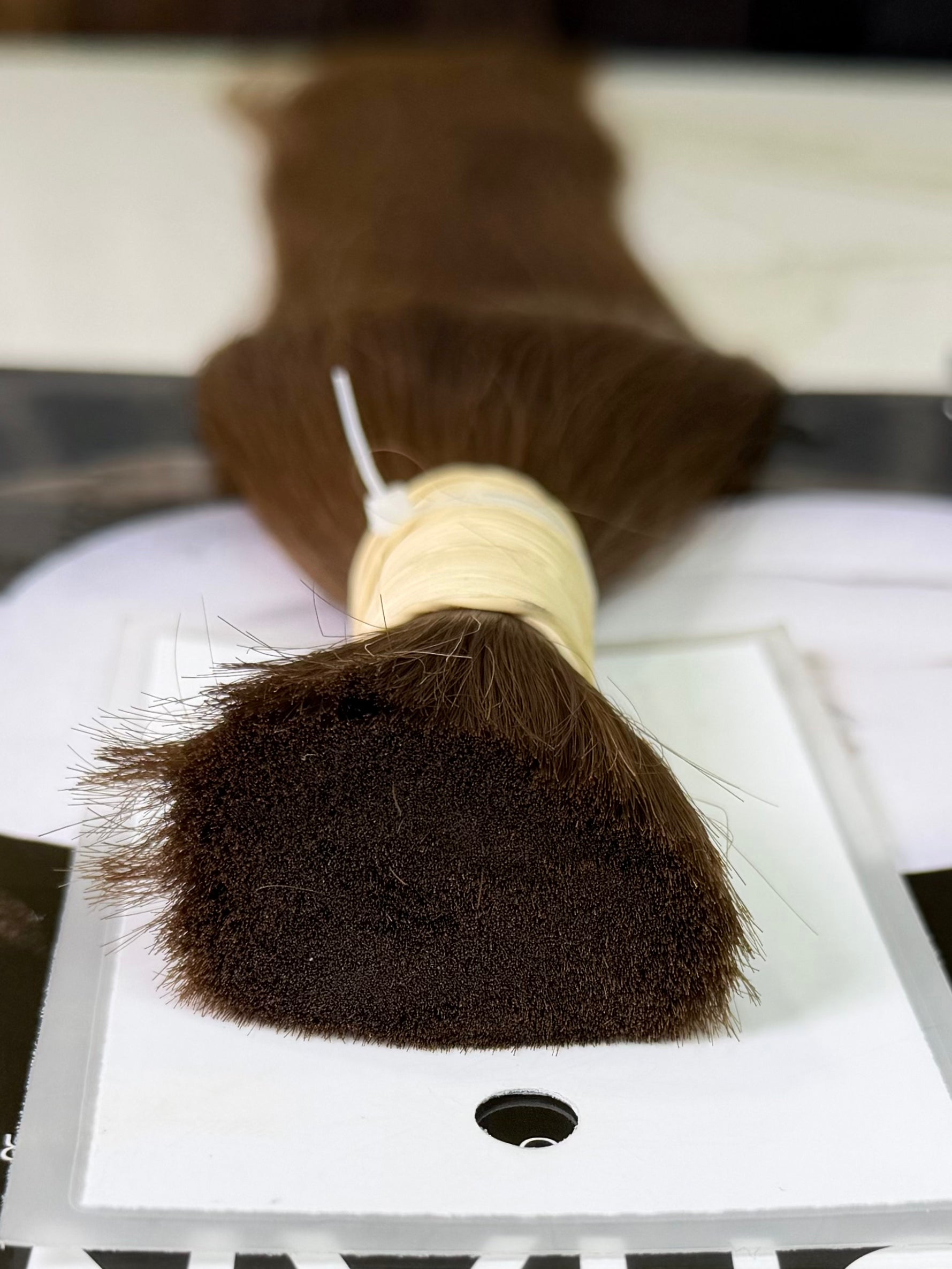 Premium Slavic Colored Hair Light Brown Straight Bulk 24 Inch | LuxHairNYC