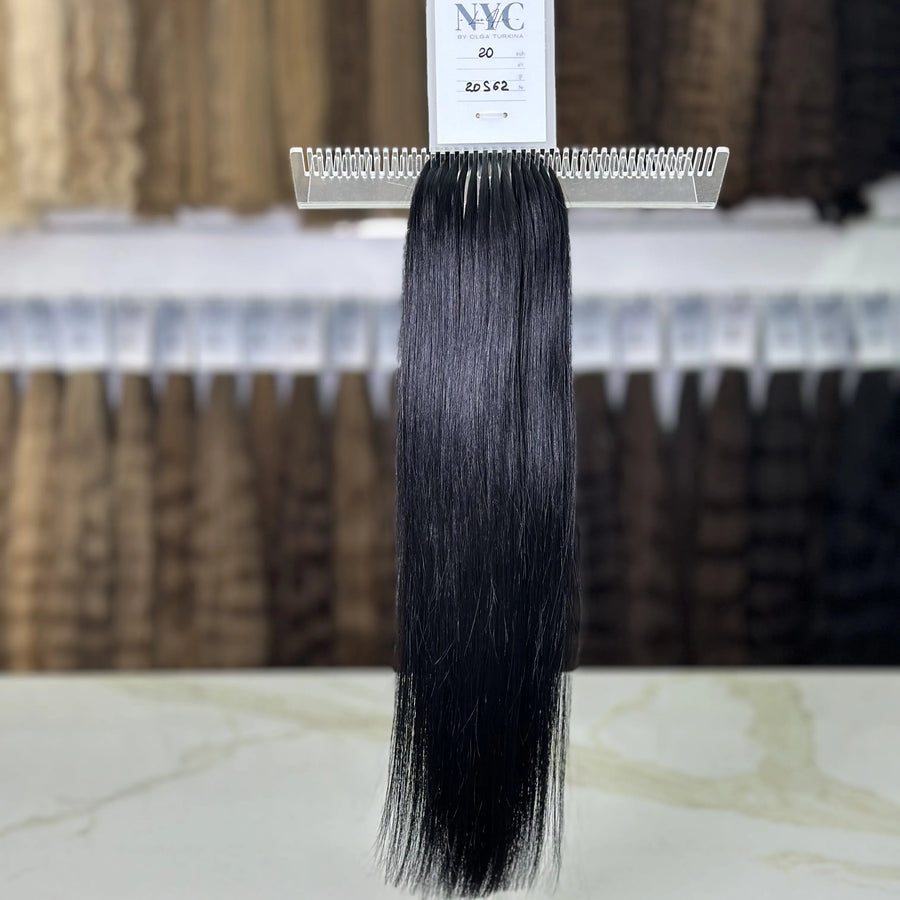 Bulk Slavic hair, colored, straight 20 inch: 109g