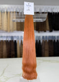 Premium Slavic Bulk Hair Straight – Copper Red 20"