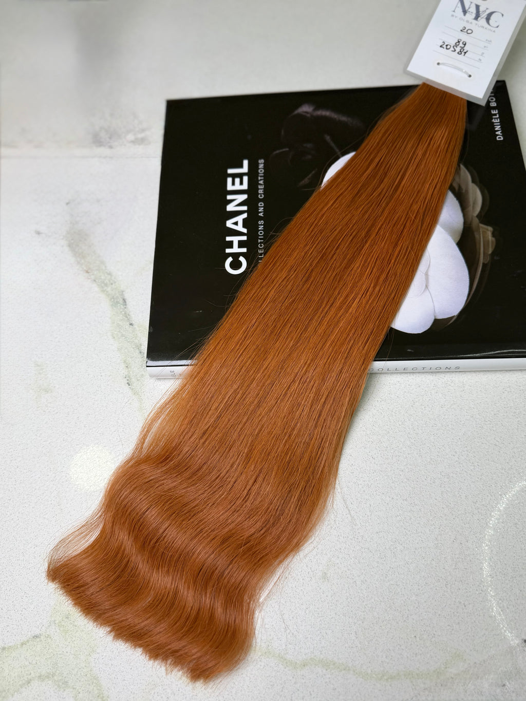 Premium Slavic Bulk Hair Straight – Copper Red 20"