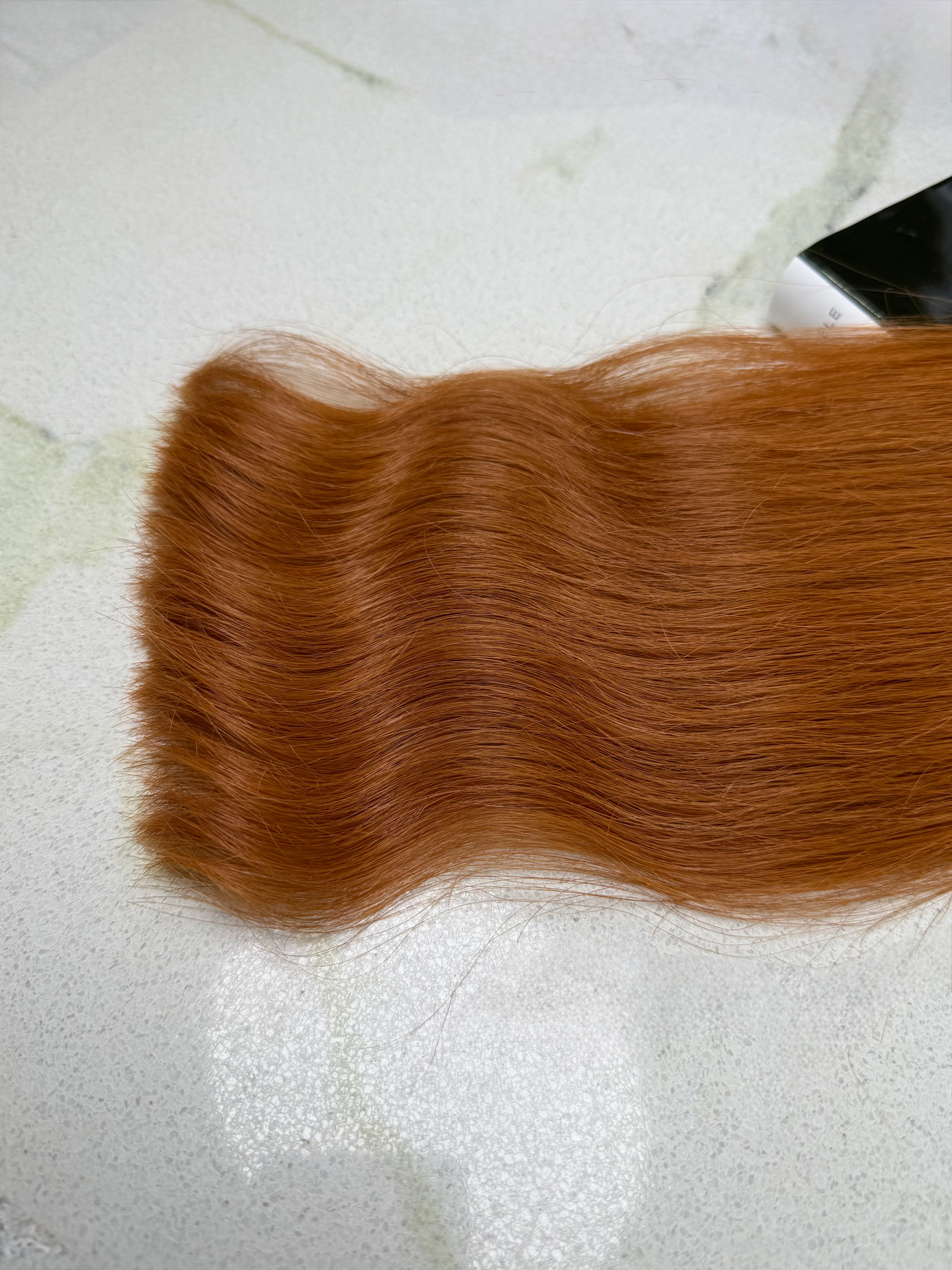 Premium Slavic Bulk Hair Straight – Copper Red 20"