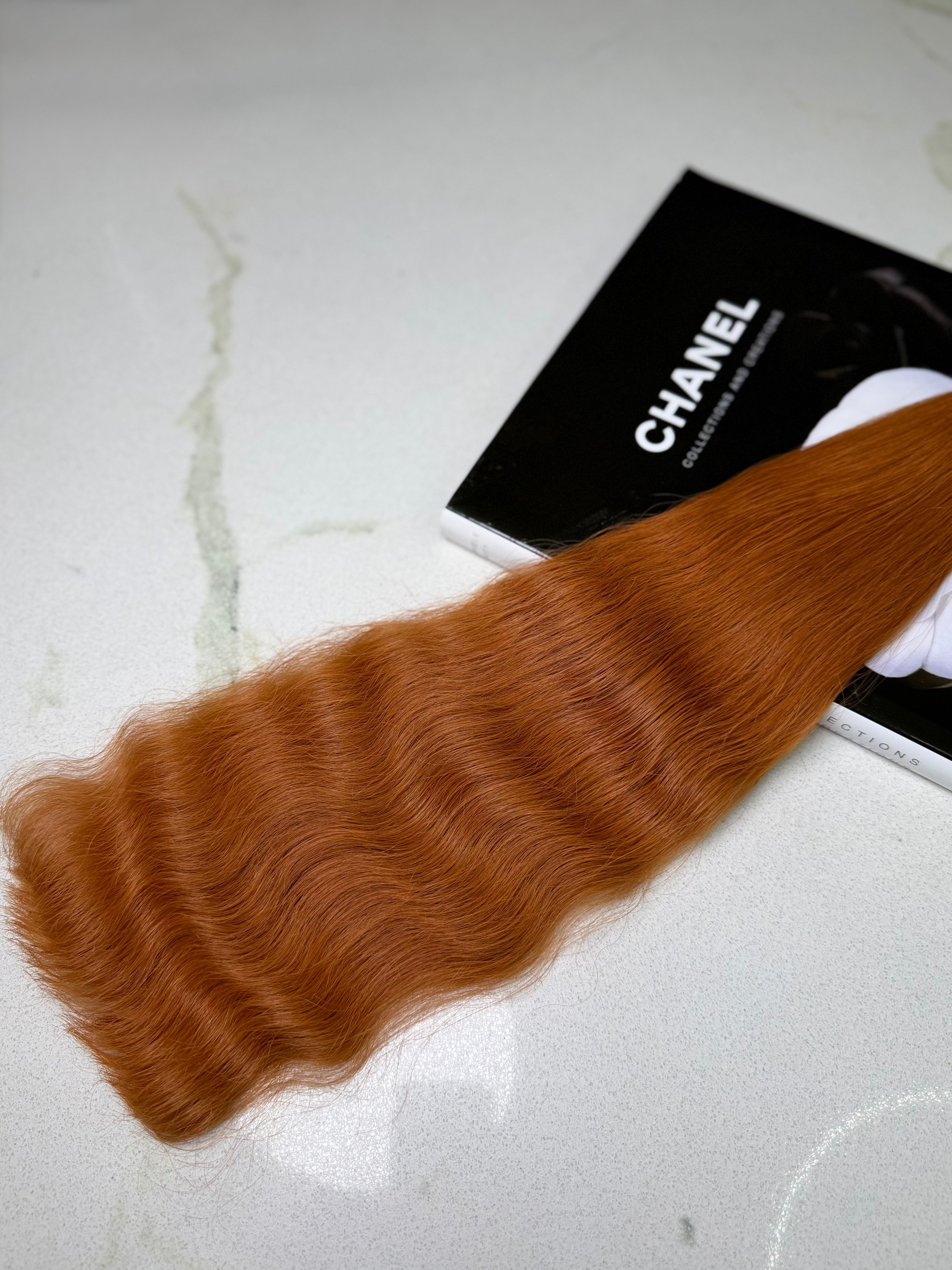 Premium Slavic Bulk Hair Straight – Red 20"