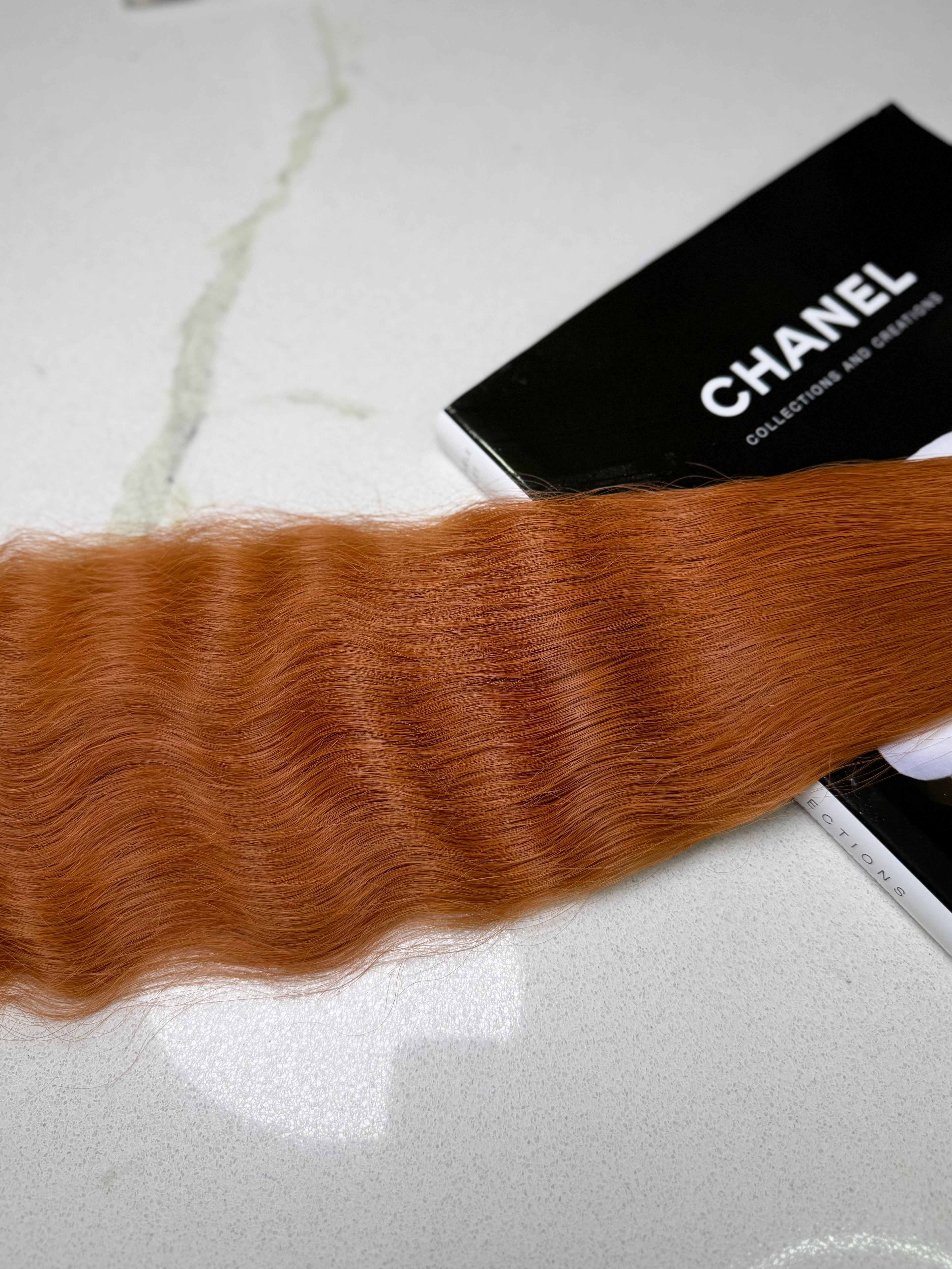Premium Slavic Bulk Hair Straight – Red 20"