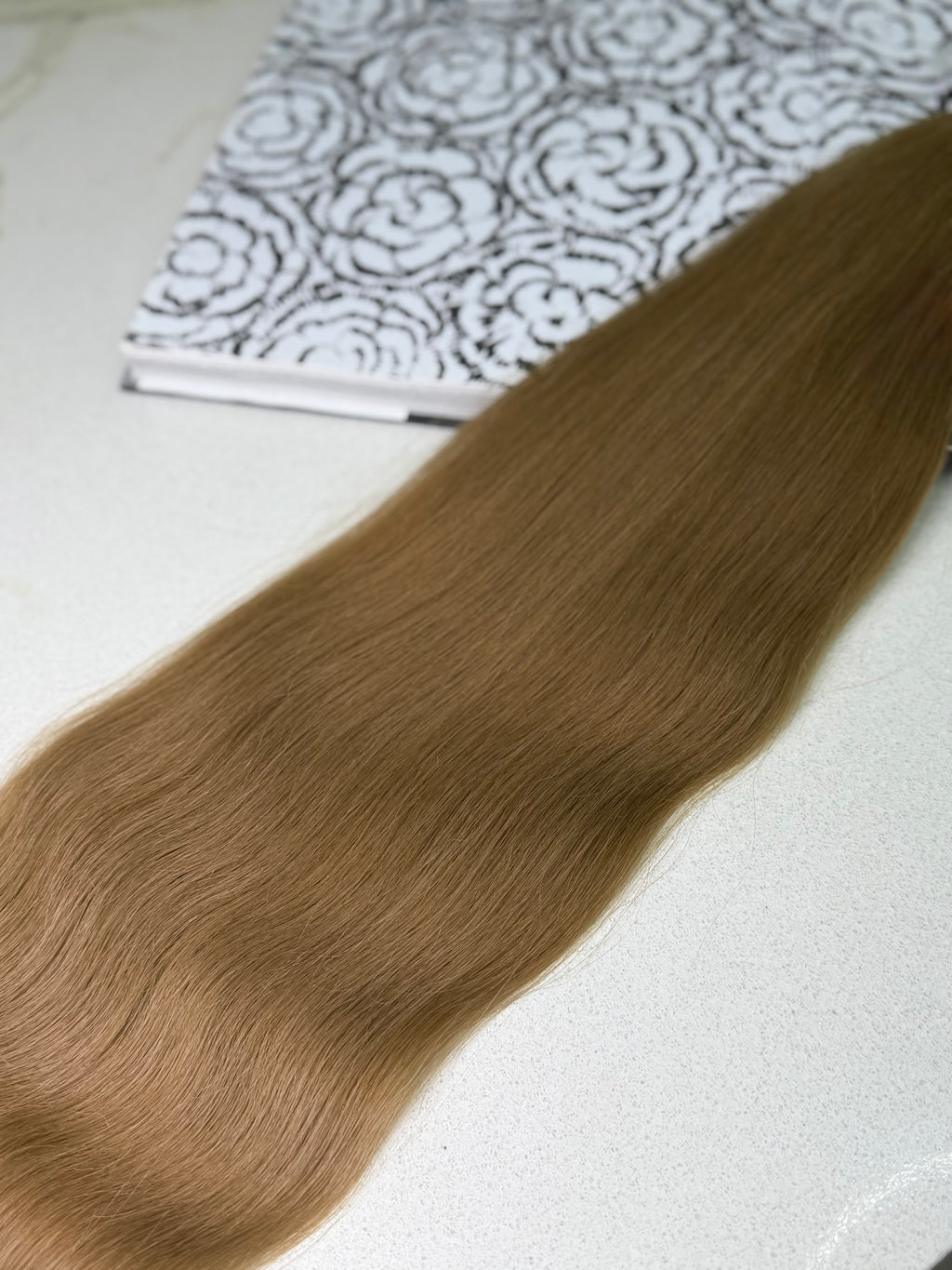 Premium Slavic Colored Hair Light Brown Wavy Bulk 25 Inch | LuxHairNYC