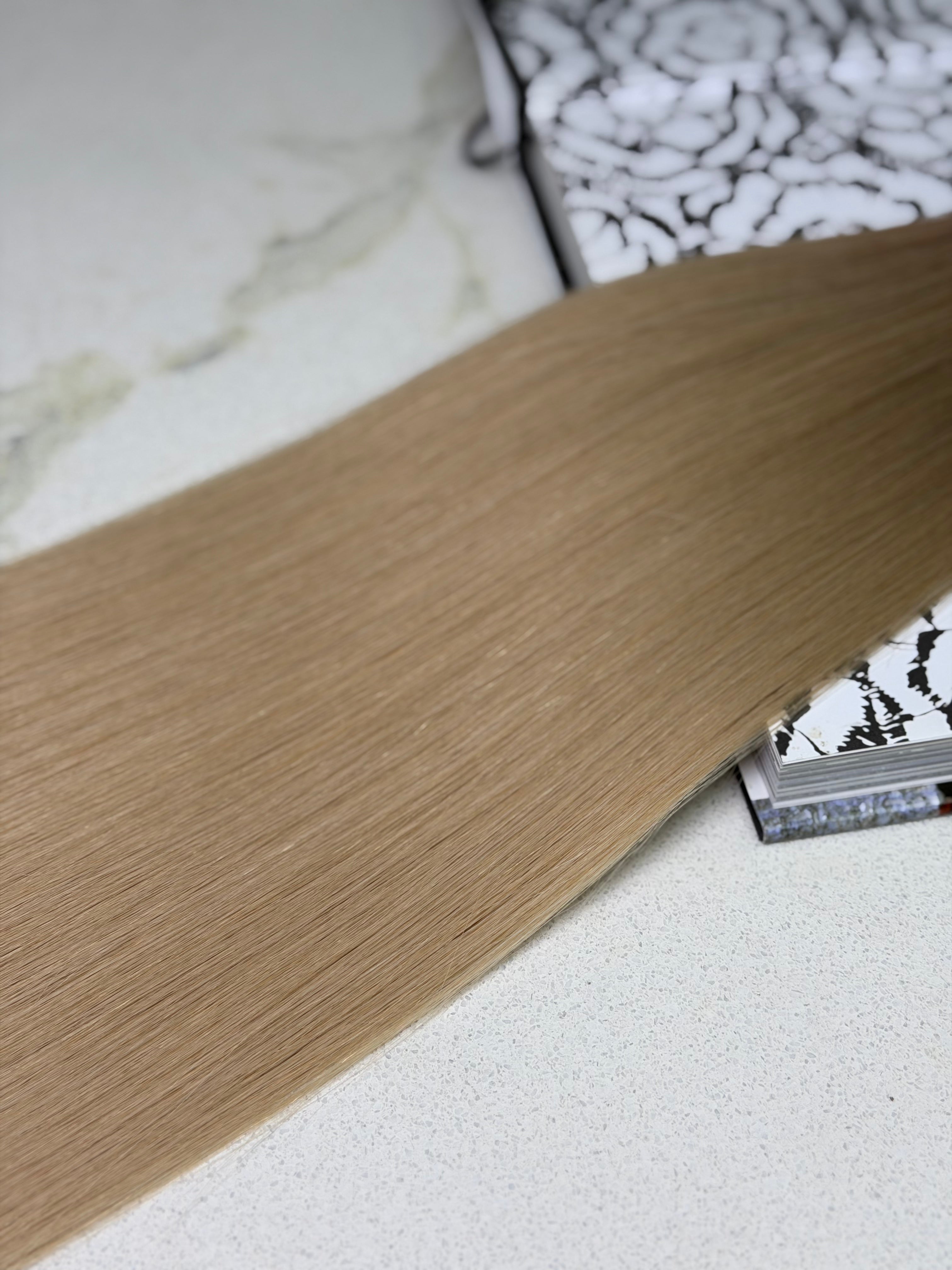 Premium Slavic Bulk Hair Straight – Blonde Ombre 22"