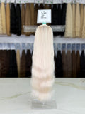 Premium Slavic Colored Hair Blonde Wavy Bulk 22 Inch | LuxHairNYC