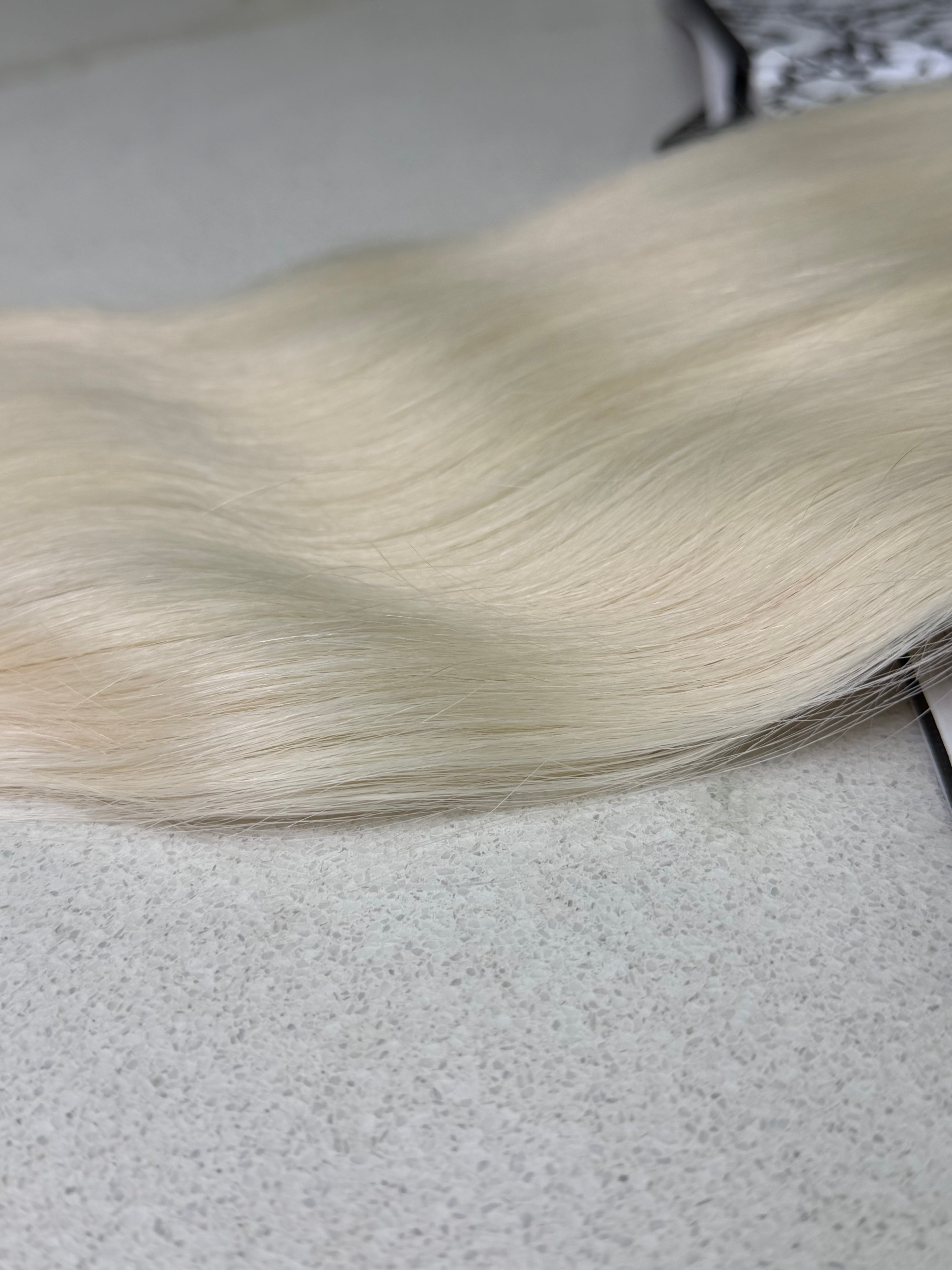 Premium Slavic Colored Hair Blonde Wavy Bulk 22 Inch | LuxHairNYC