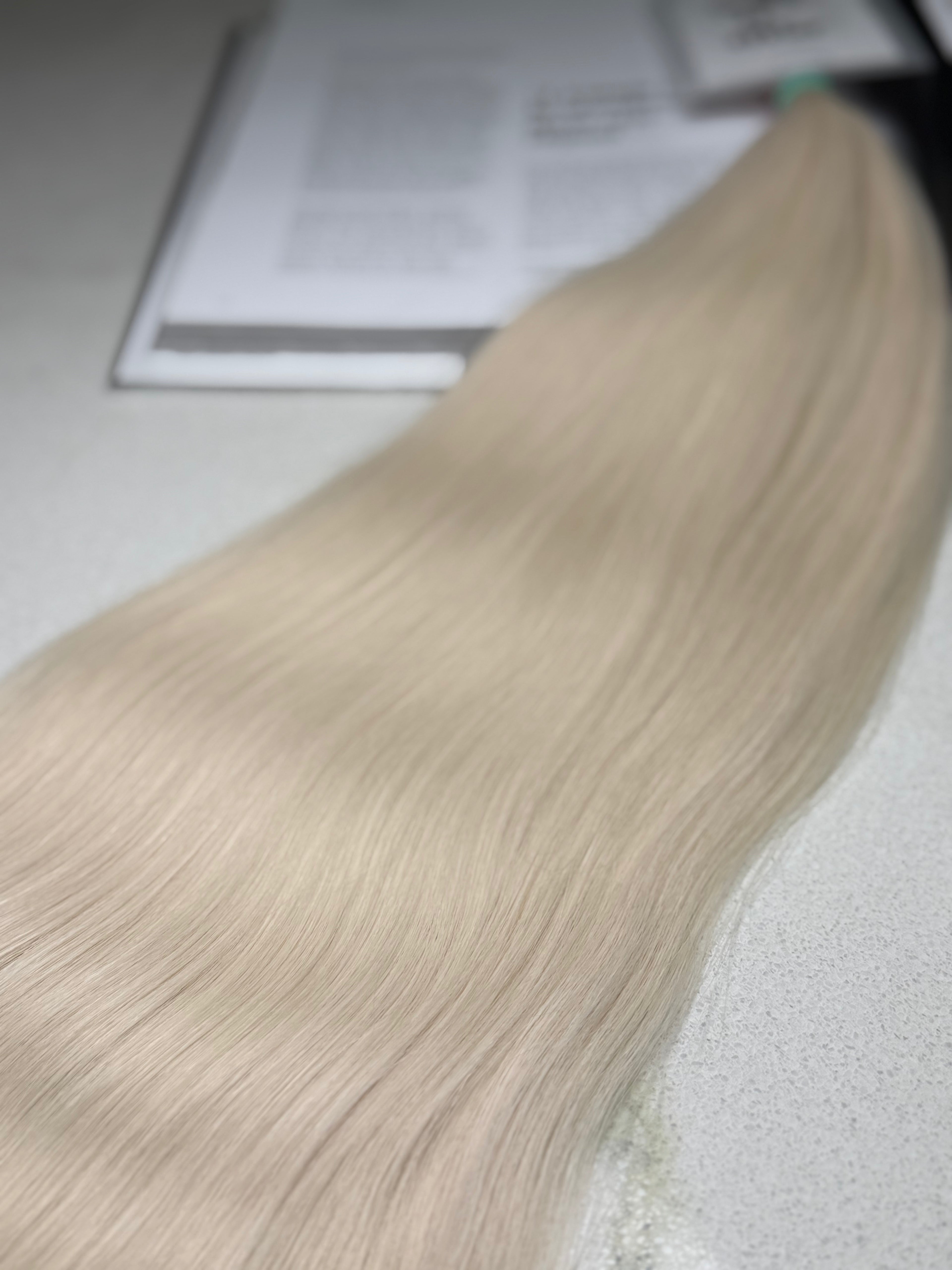 Premium Slavic Colored Hair Blonde Wavy Bulk 22 Inch | LuxHairNYC