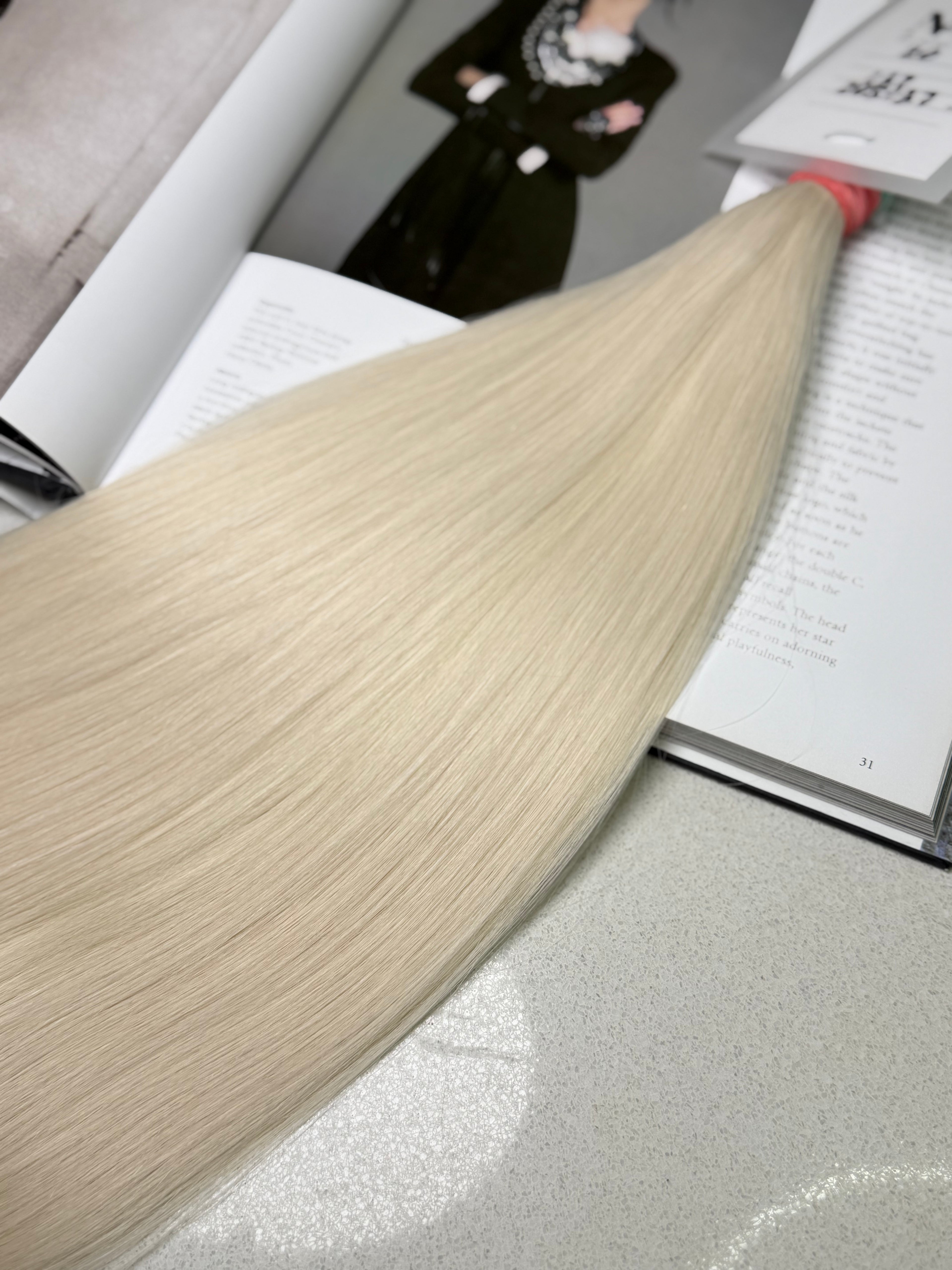 Premium Slavic Hair Blonde Wavy Bulk 20 Inch | LuxHairNYC