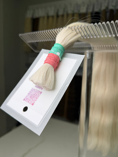 Premium Slavic Hair Blonde Wavy Bulk 20 Inch | LuxHairNYC