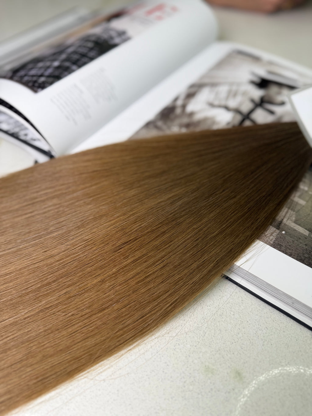 Premium Slavic Hair Brown Straight Bulk 20 Inch | LuxHairNYC