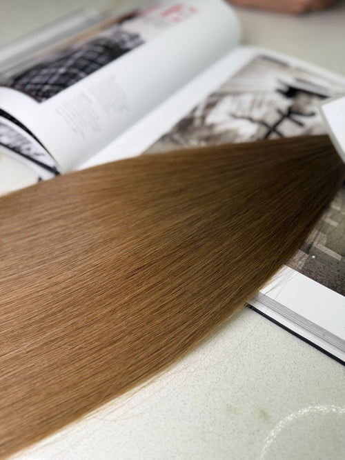 Premium Slavic Hair Brown Straight Bulk 20 Inch | LuxHairNYC