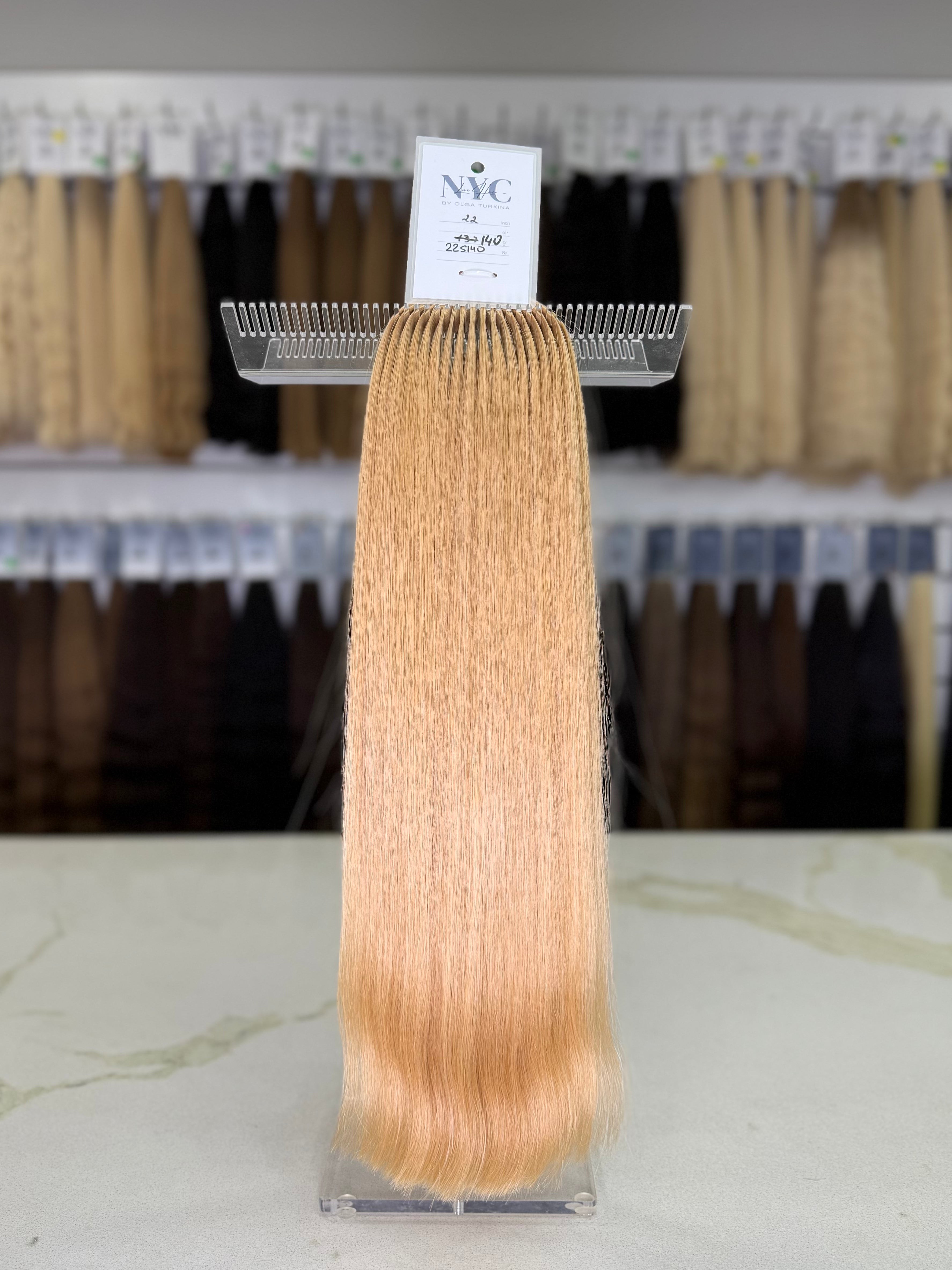 Premium Slavic Hair Blonde Wavy Bulk 22 Inch | LuxHairNYC