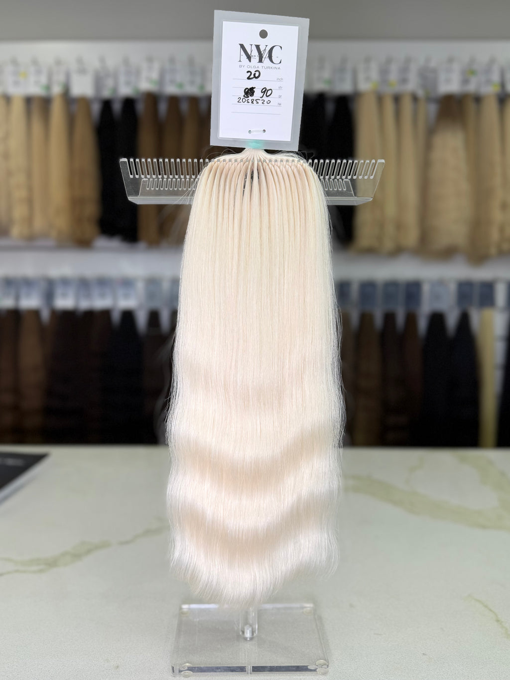 Premium Slavic Hair Blonde Wavy Bulk 20 Inch | LuxHairNYC