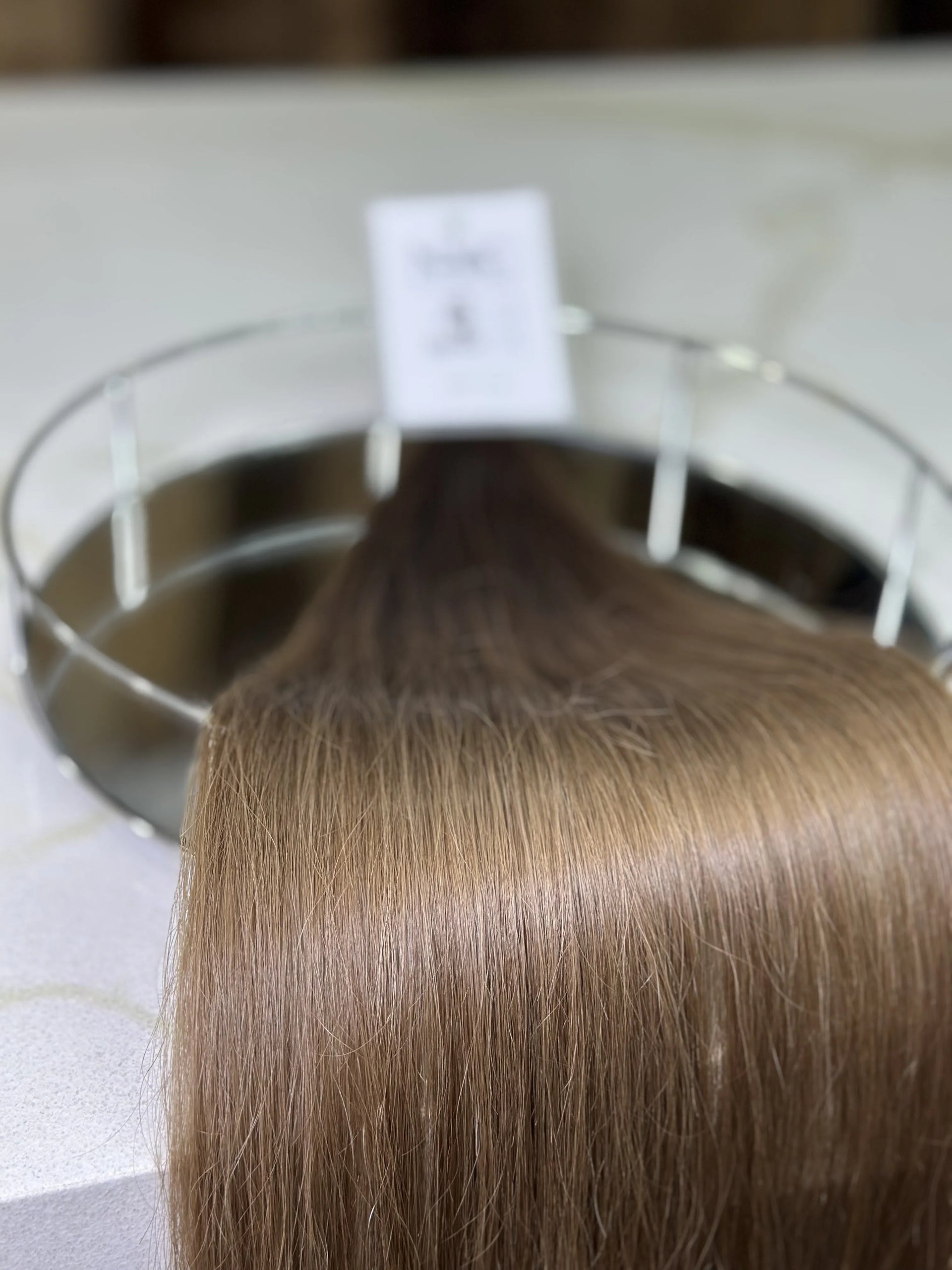 K-tip Slavic hair, colored, straight  22 inch, 110gr, 215str