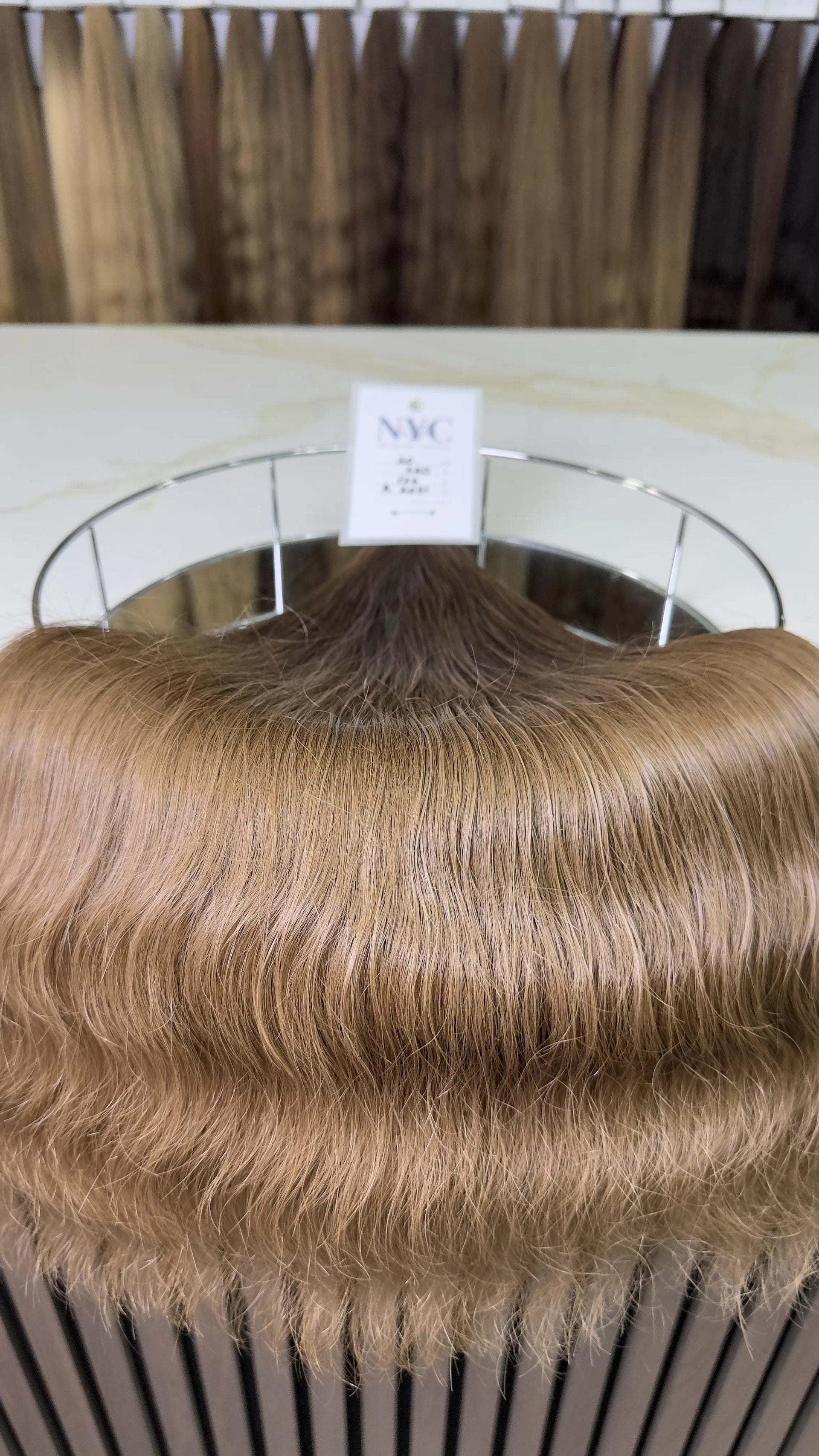 K-tip Slavic hair, colored, wavy 20 inch, 126gr, 220 str