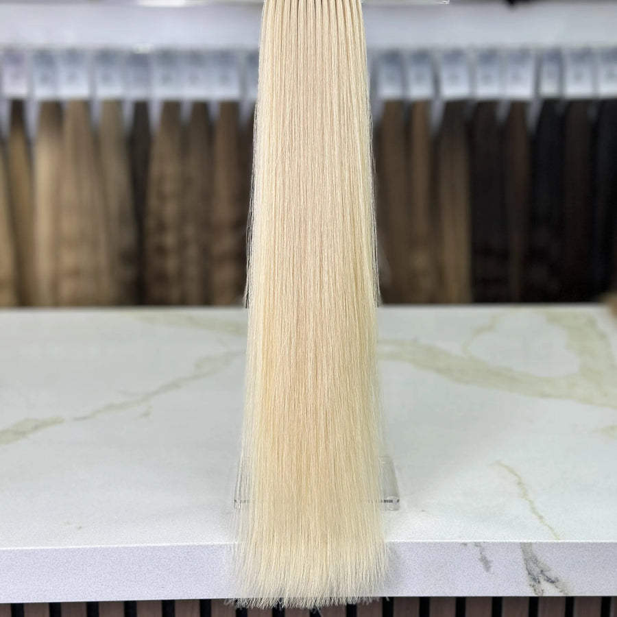K-tip Slavic hair, colored, straight 24 inch, 96gr, 160str