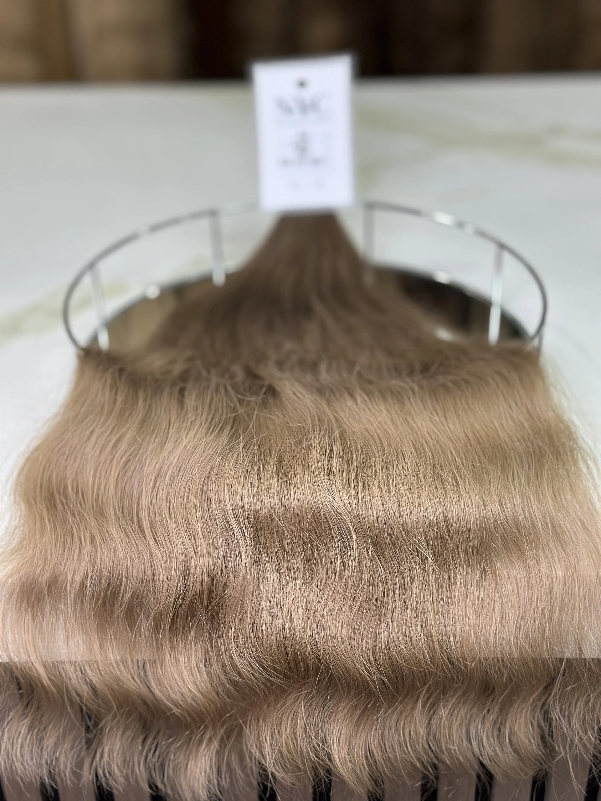 K-tip Slavic hair, colored, wavy 22 inch, 125gr, 220str