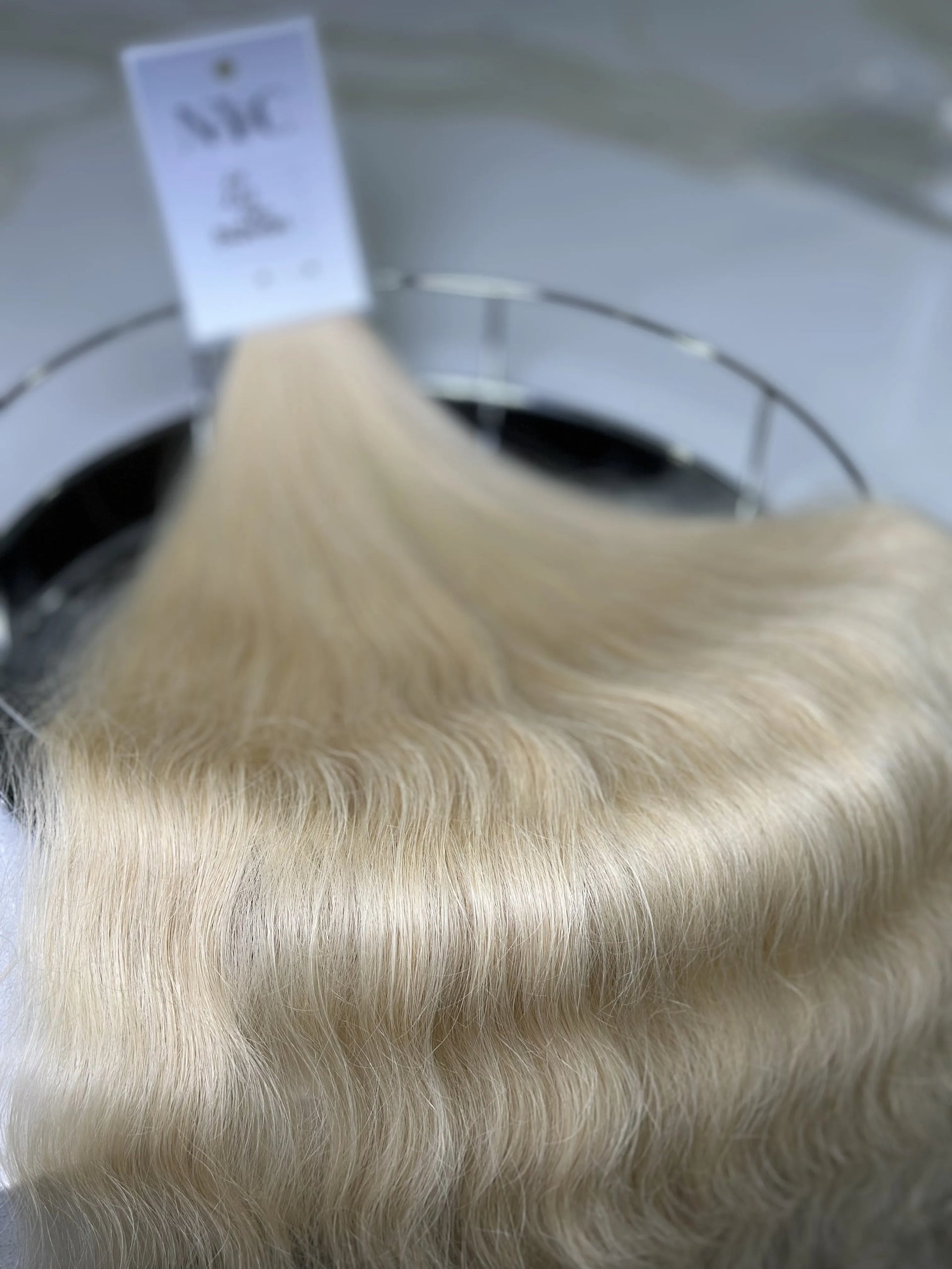 K-tip Slavic hair, colored, wavy 24 inch, 140gr, 233str