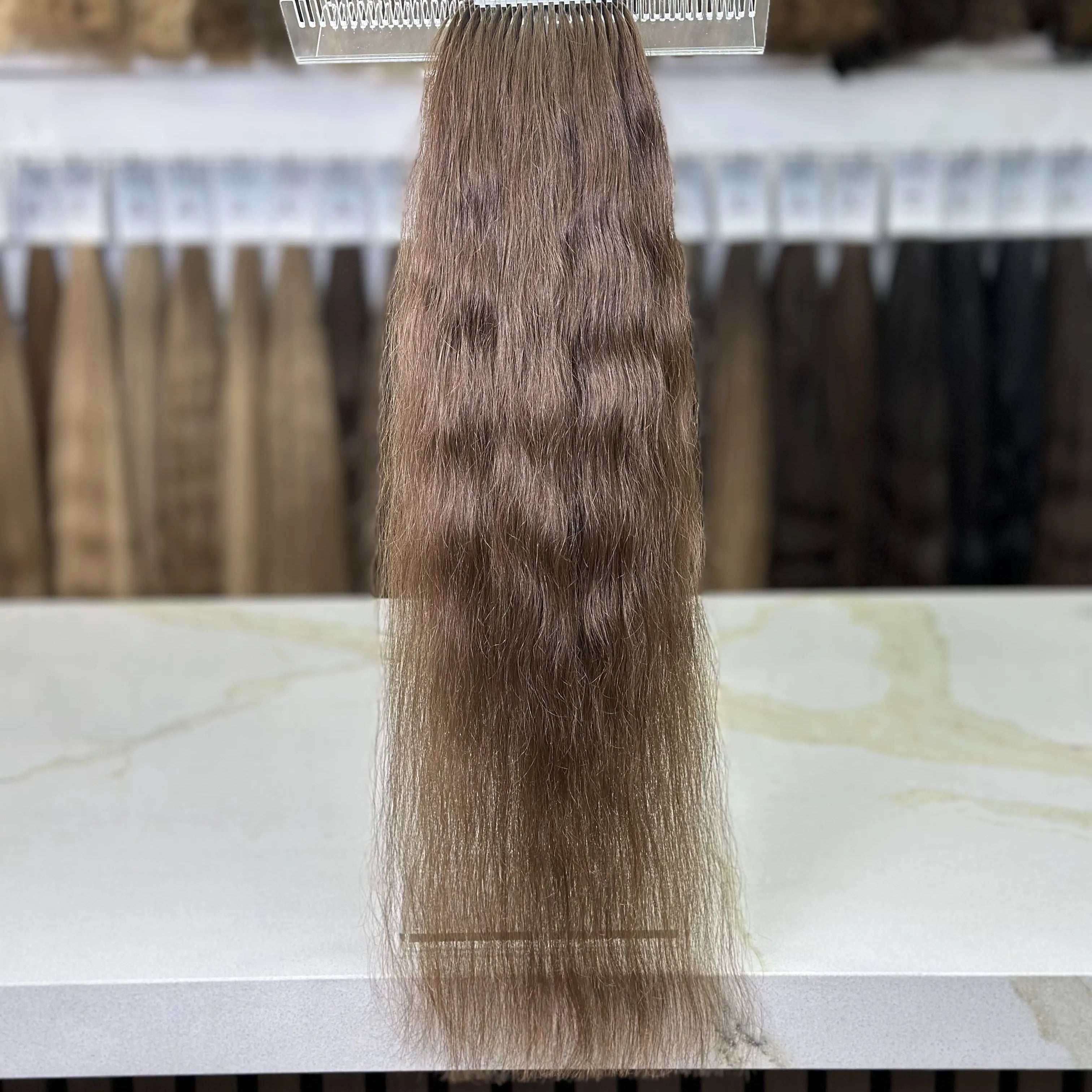 K-tip Slavic hair, colored, wavy 24 inch, 104gr, 138str - LUXHAIRNYCSHOP