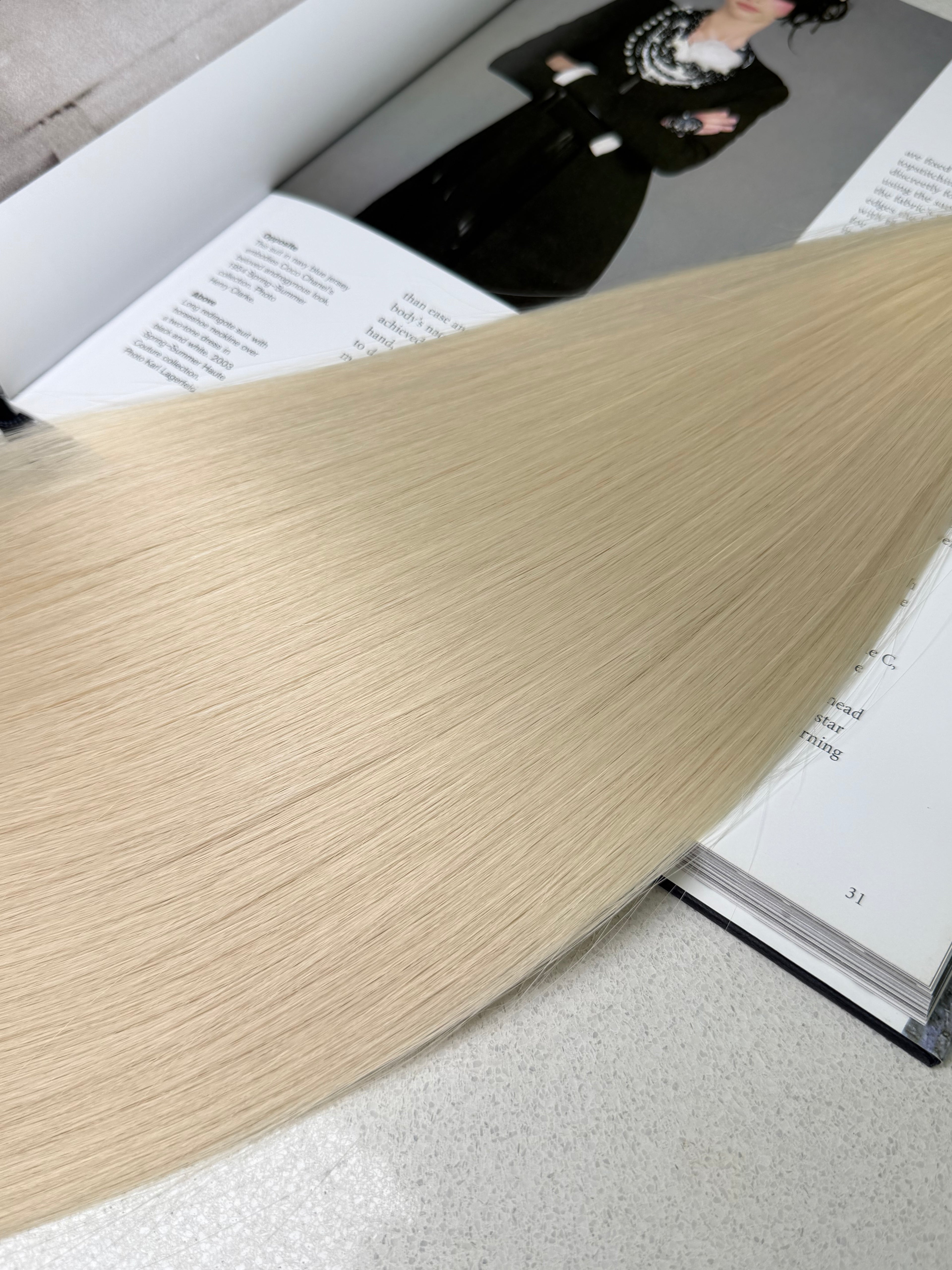 Premium Slavic Hair Blonde Straight Bulk 20 Inch | LuxHairNYC