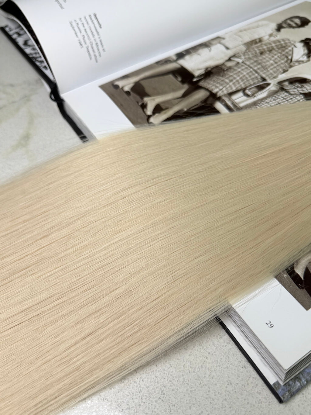 Premium Slavic Hair Blonde Straight Bulk 20 Inch | LuxHairNYC