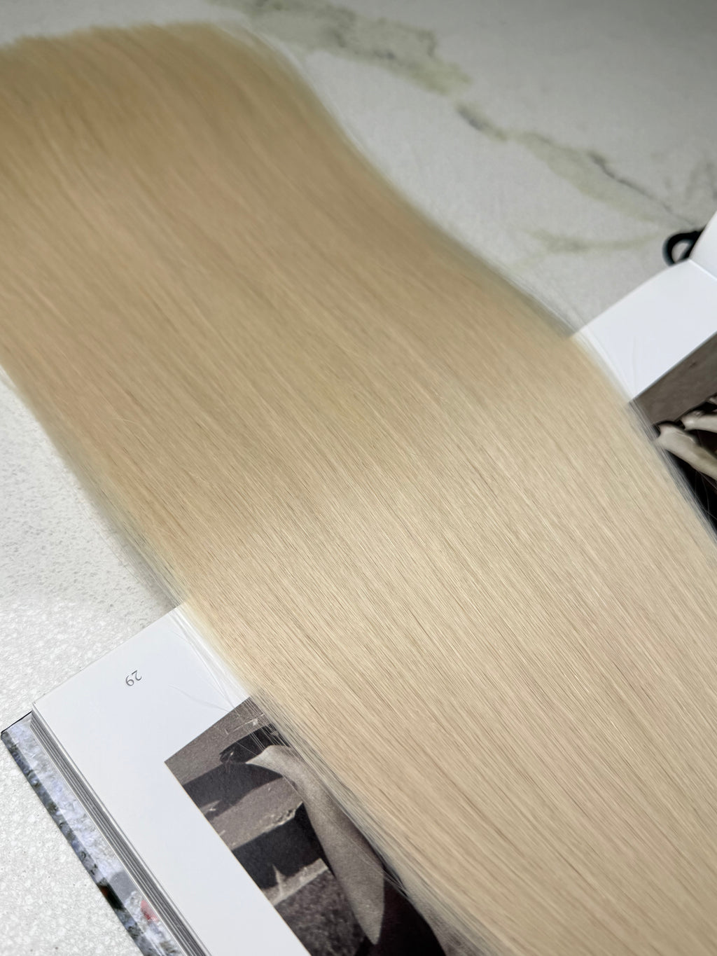Premium Slavic Hair Blonde Straight Bulk 20 Inch | LuxHairNYC