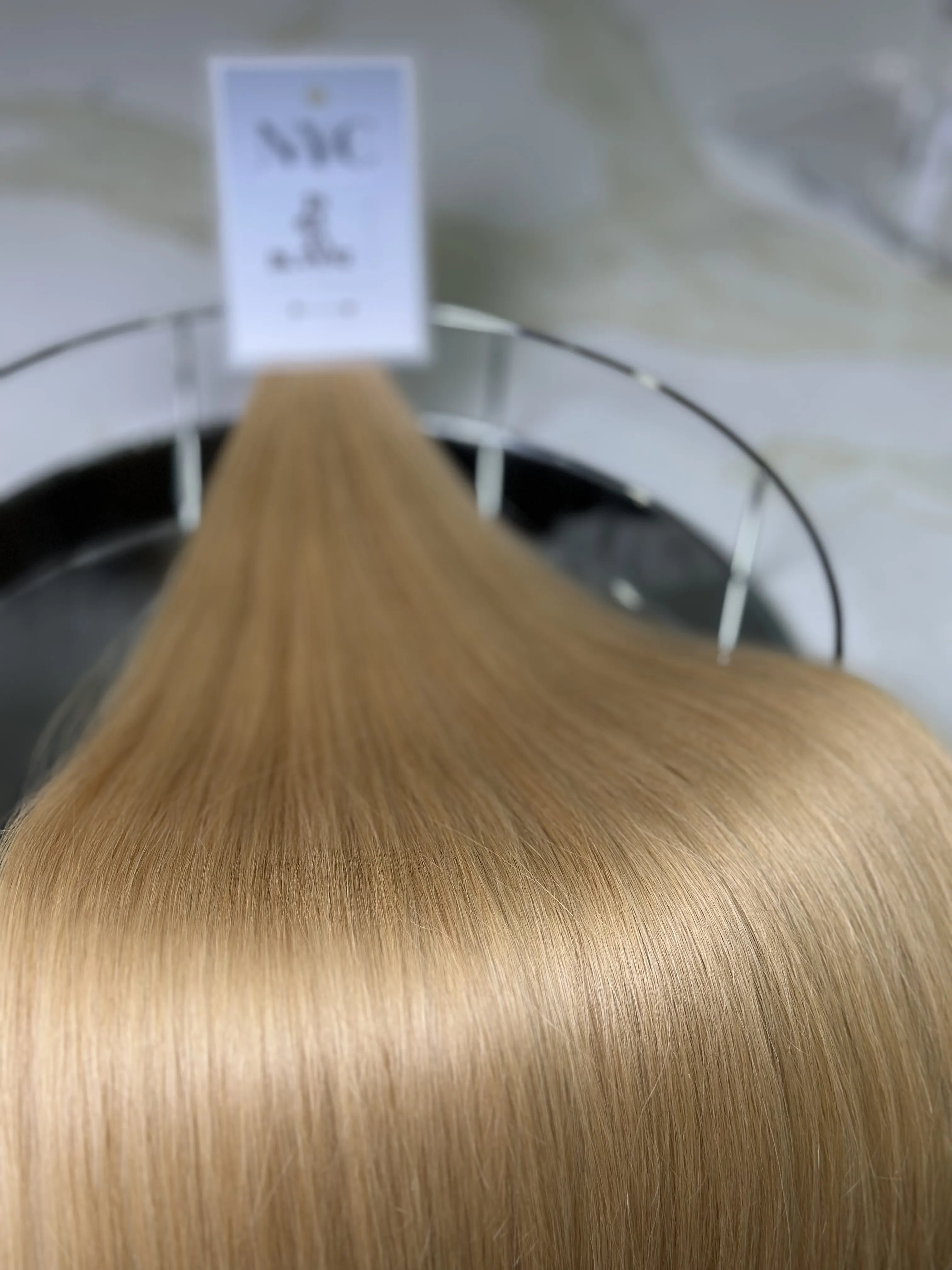 K-tip Slavic hair, colored, straight 24 inch, 93gr, 155str - LUXHAIRNYCSHOP