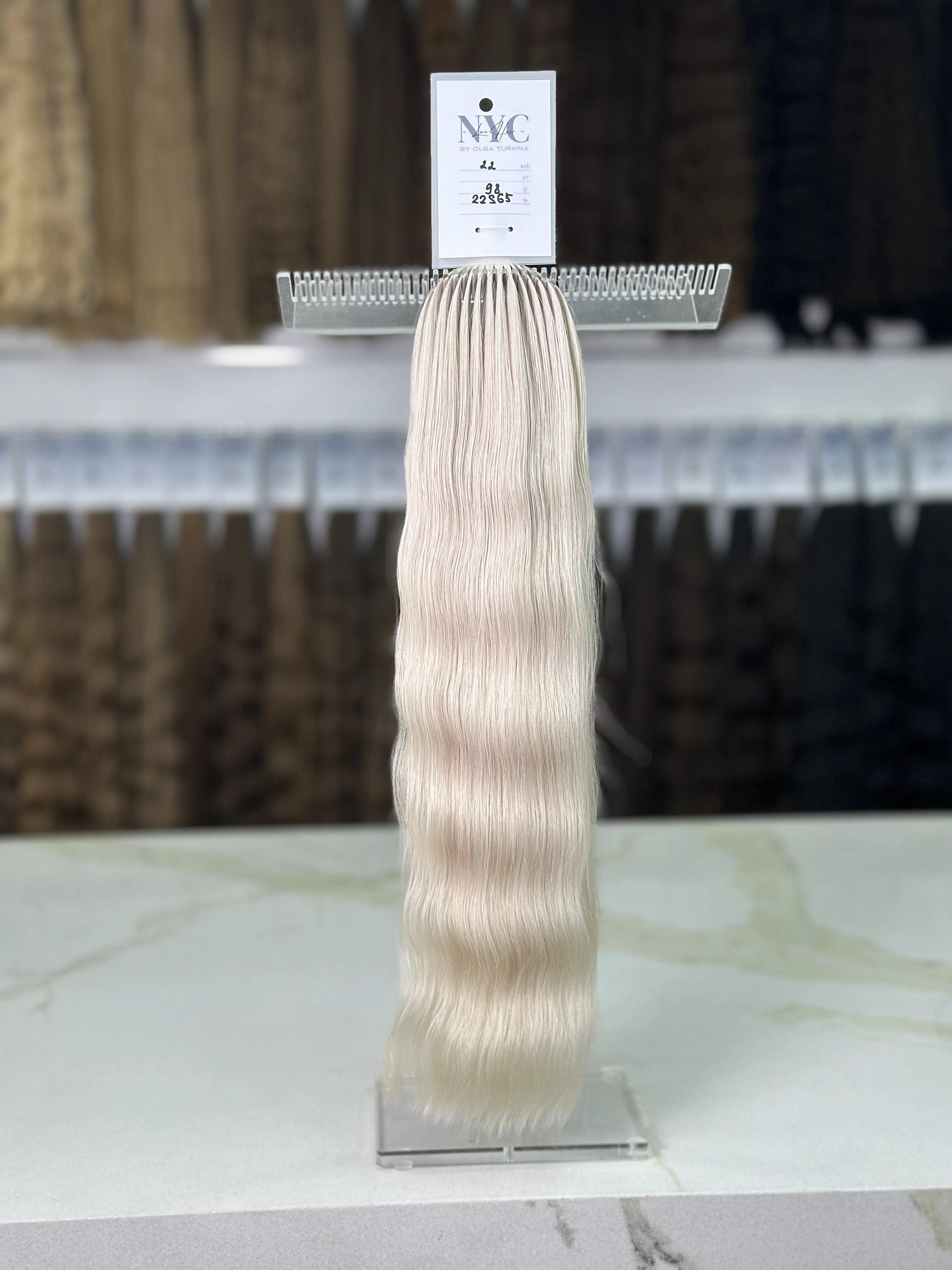 Bulk Slavic hair, colored ,wavy 22 inch: 97g - LUXHAIRNYCSHOP