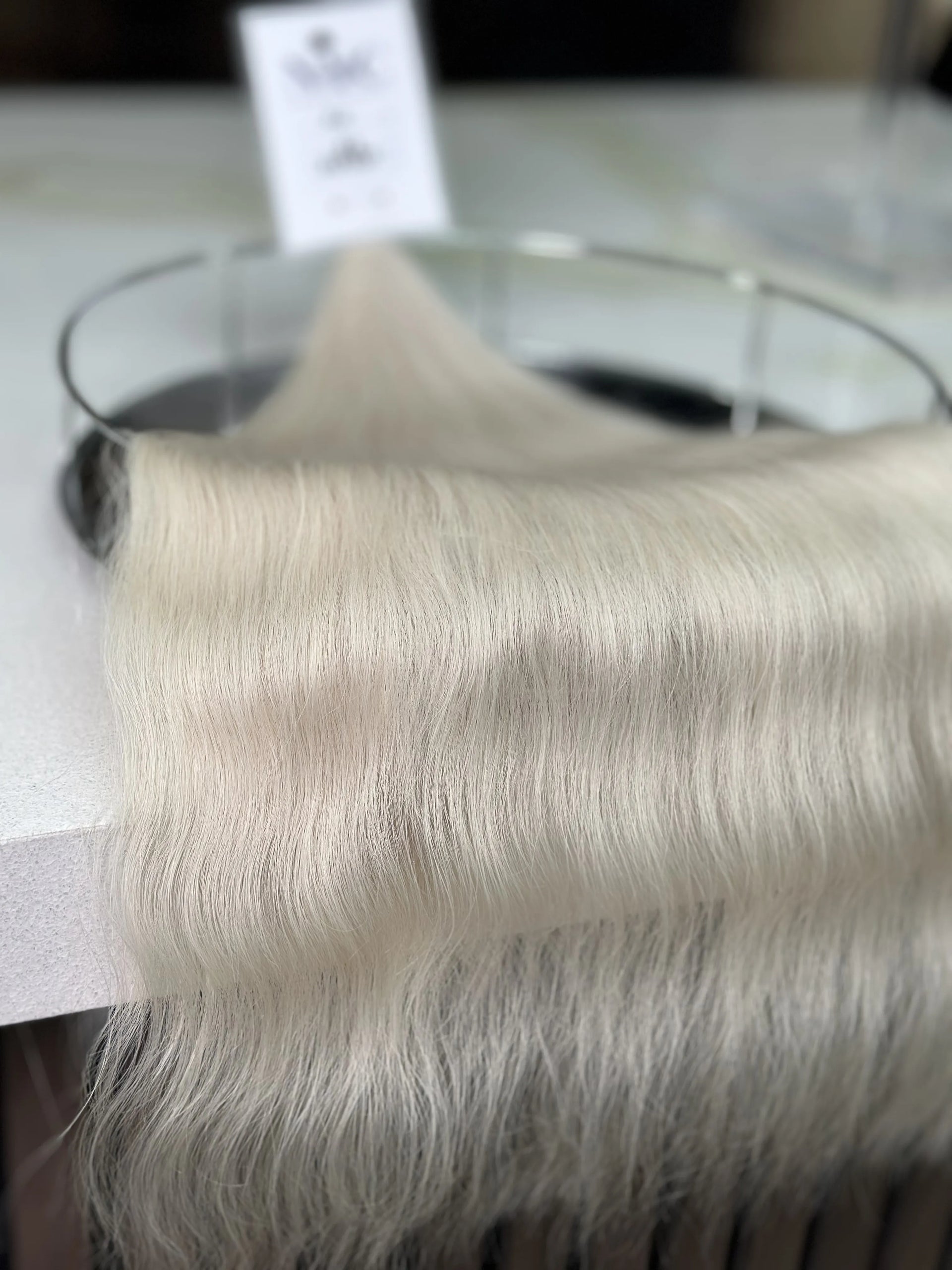 Bulk Slavic hair, colored ,wavy 22 inch: 97g