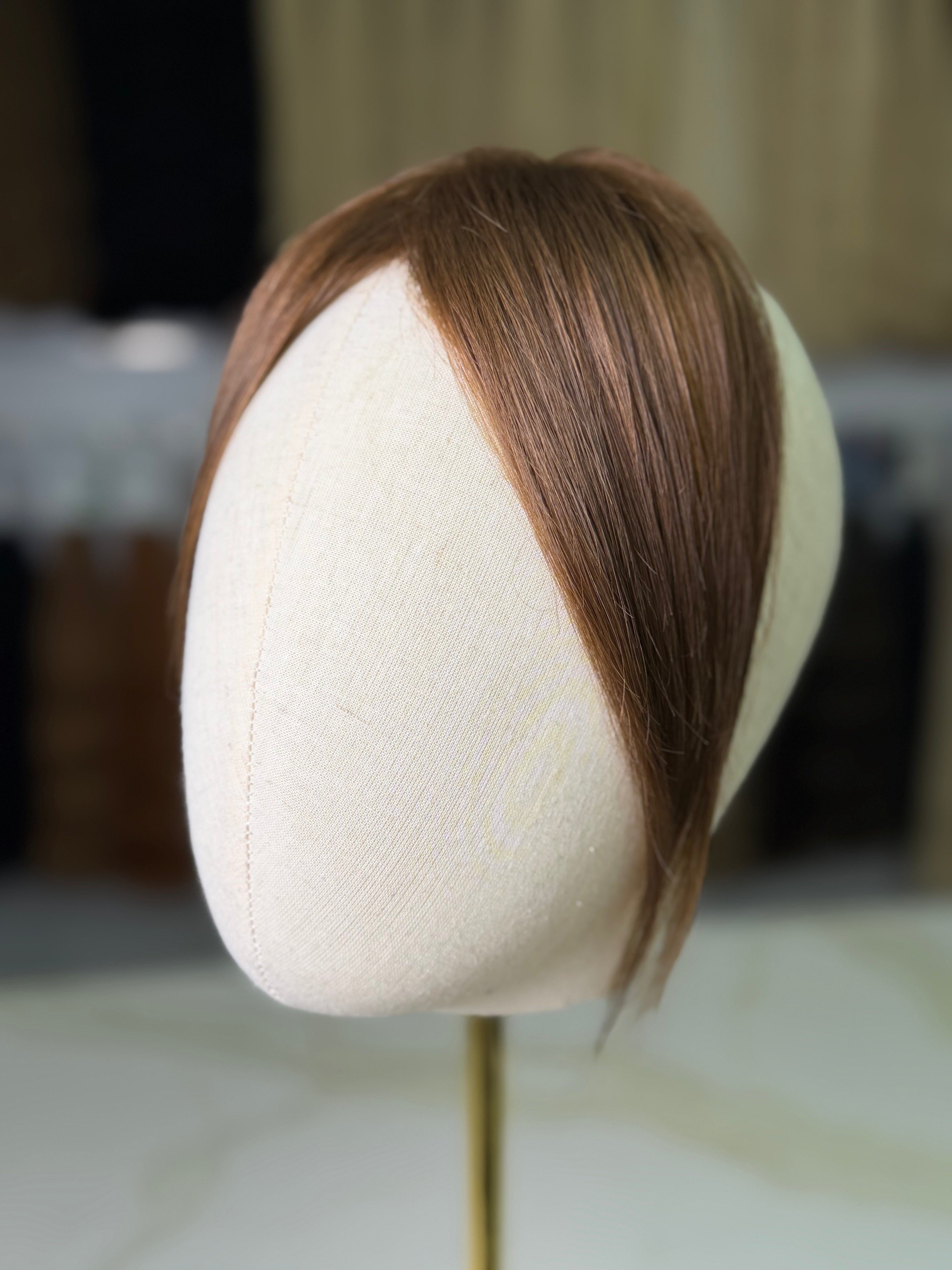 Slavic Virgin Hair Brown Curtain Bangs